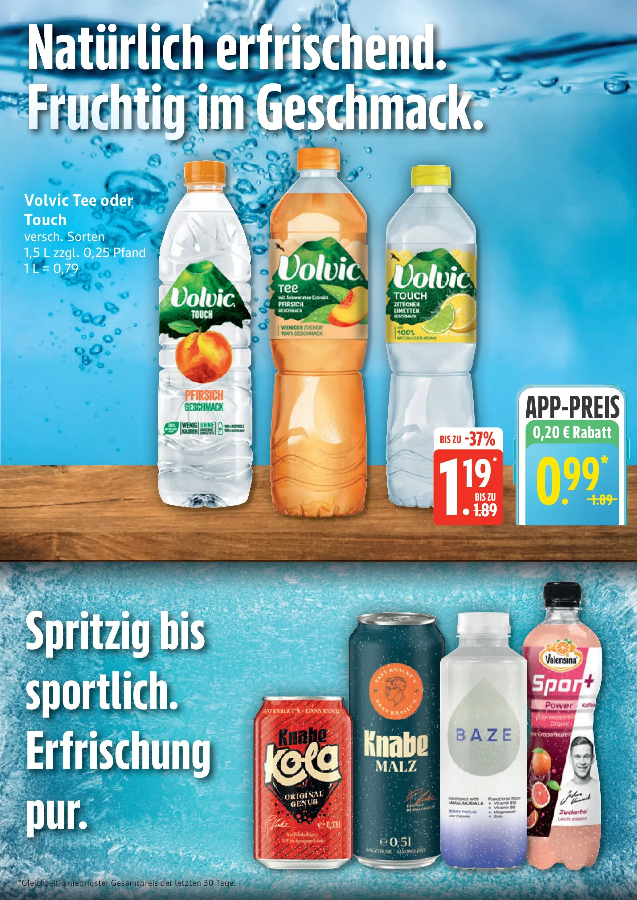 Edeka prospekt Elmshorn (ab 14.06.2026) » Angebote Online | Seite: 18 | Produkte: Limetten, Volvic tee, Pfirsich, Zitronen