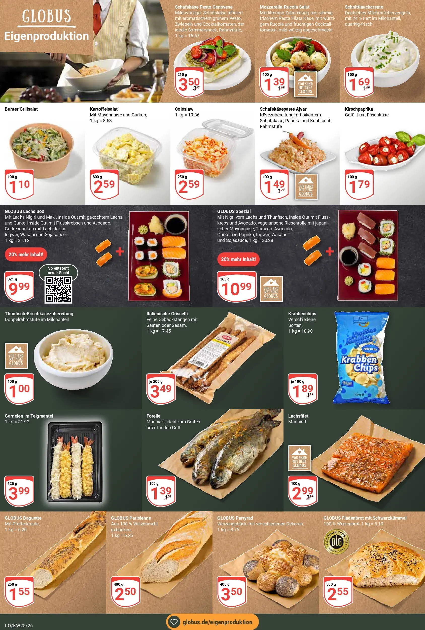 Globus Prospekt Idar-Oberstein (ab 15.06.2026) » Angebote online | Seite: 15 | Produkte: Grill, Rucola, Baguette, Mayonnaise