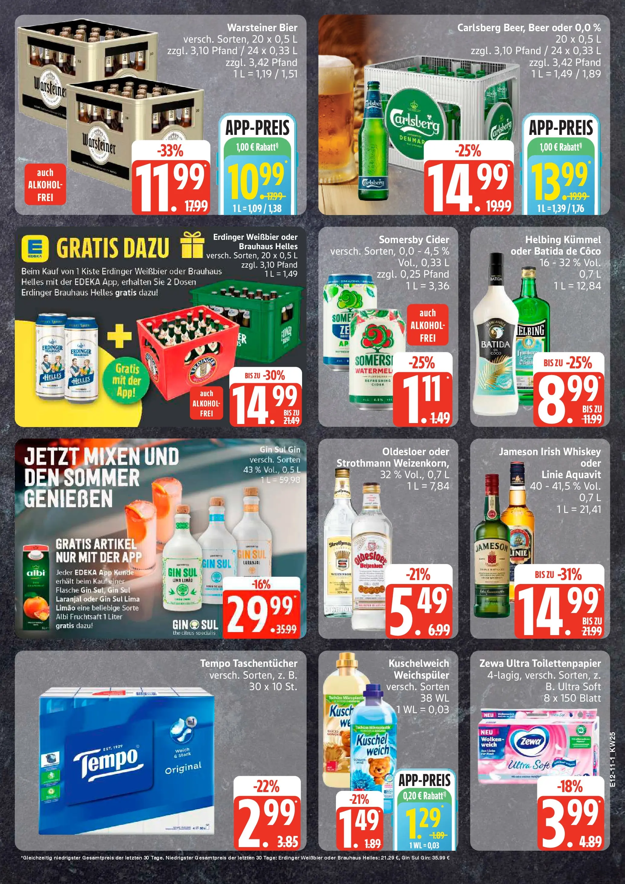 Edeka prospekt Ammersbek (ab 14.06.2026) » Angebote Online | Seite: 11 | Produkte: Bier, Jameson, Oldesloer, Fruchtsaft