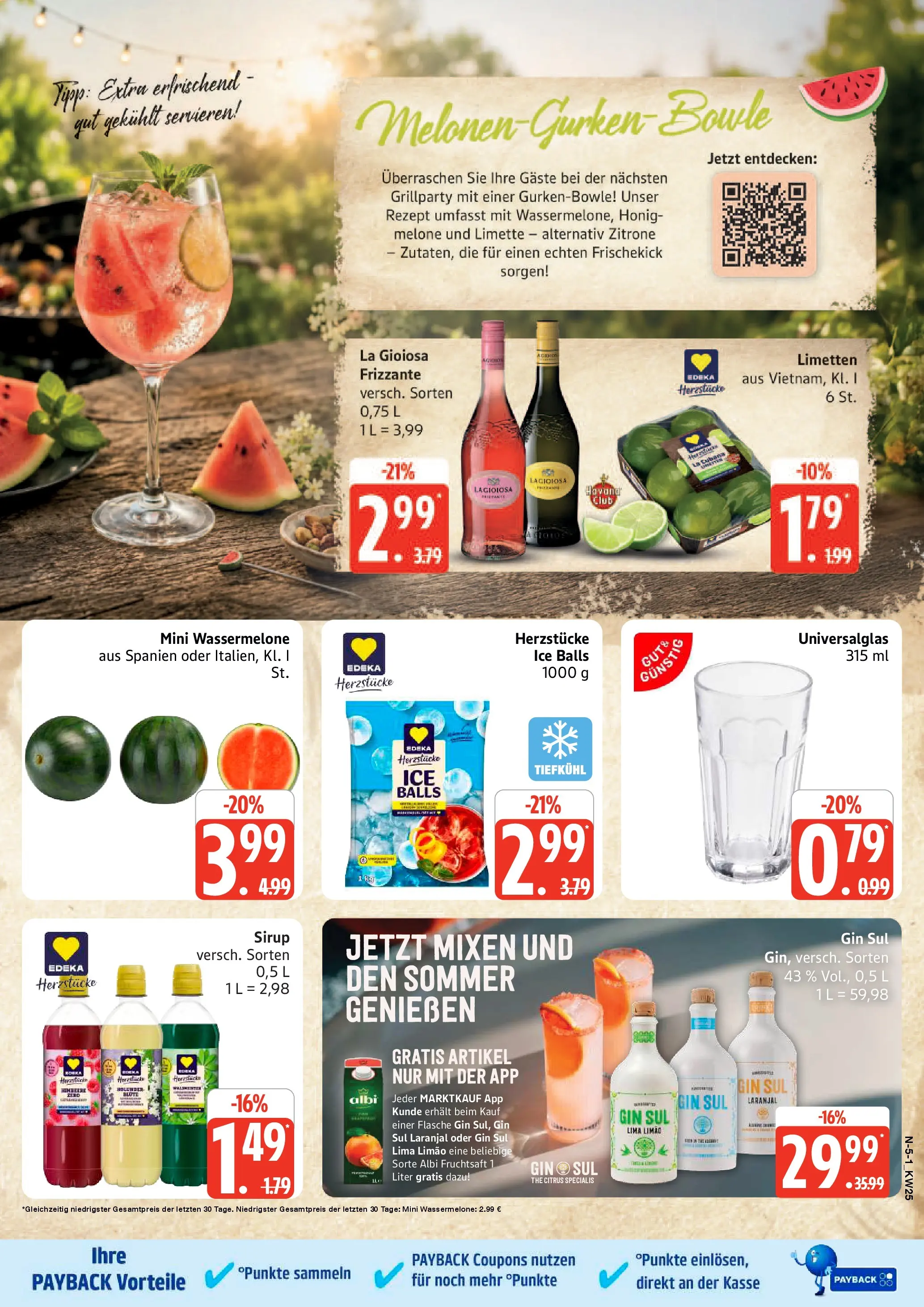 Marktkauf Prospekt Neuenkirchen (ab 14.06.2026) » Angebote online | Seite: 5 | Produkte: Sirup, Melone, Gin, Gurken