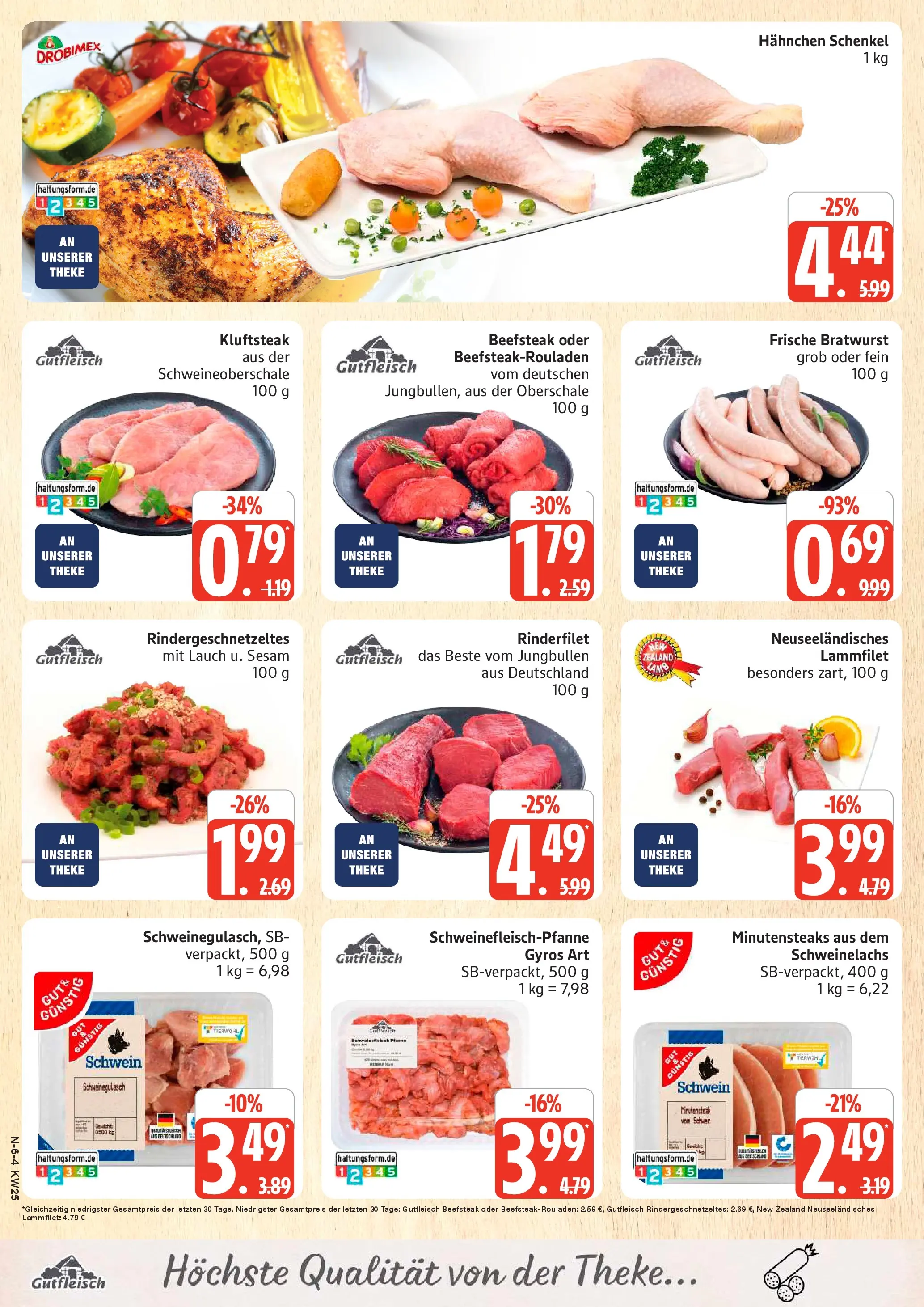Marktkauf Prospekt Neuenkirchen (ab 14.06.2026) » Angebote online | Seite: 6 | Produkte: Rinderfilet, Bratwurst, Gyros, Steak