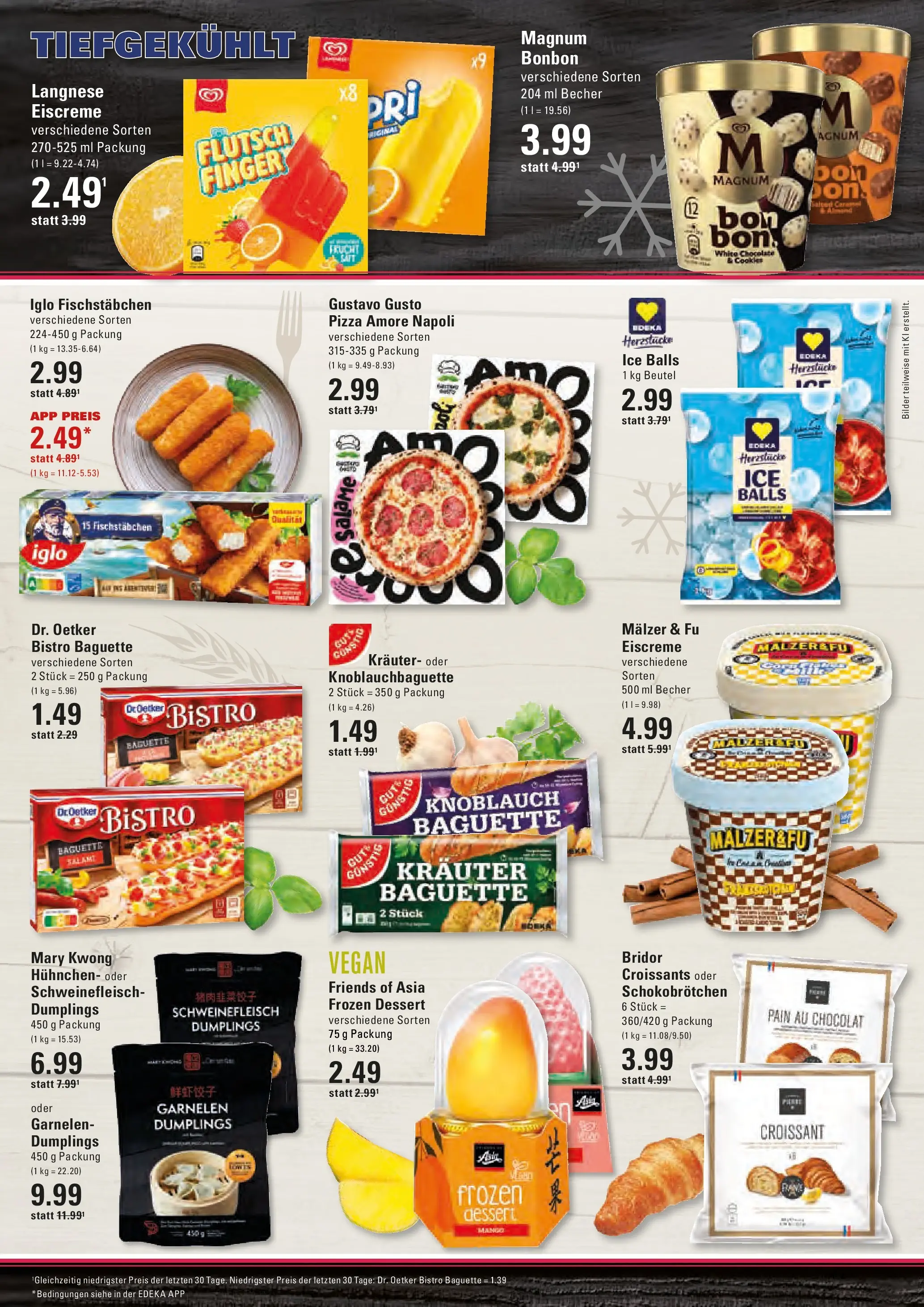 Edeka prospekt Stade (ab 14.06.2026) » Angebote Online | Seite: 10 | Produkte: Langnese, Garnelen, Croissant, Mango