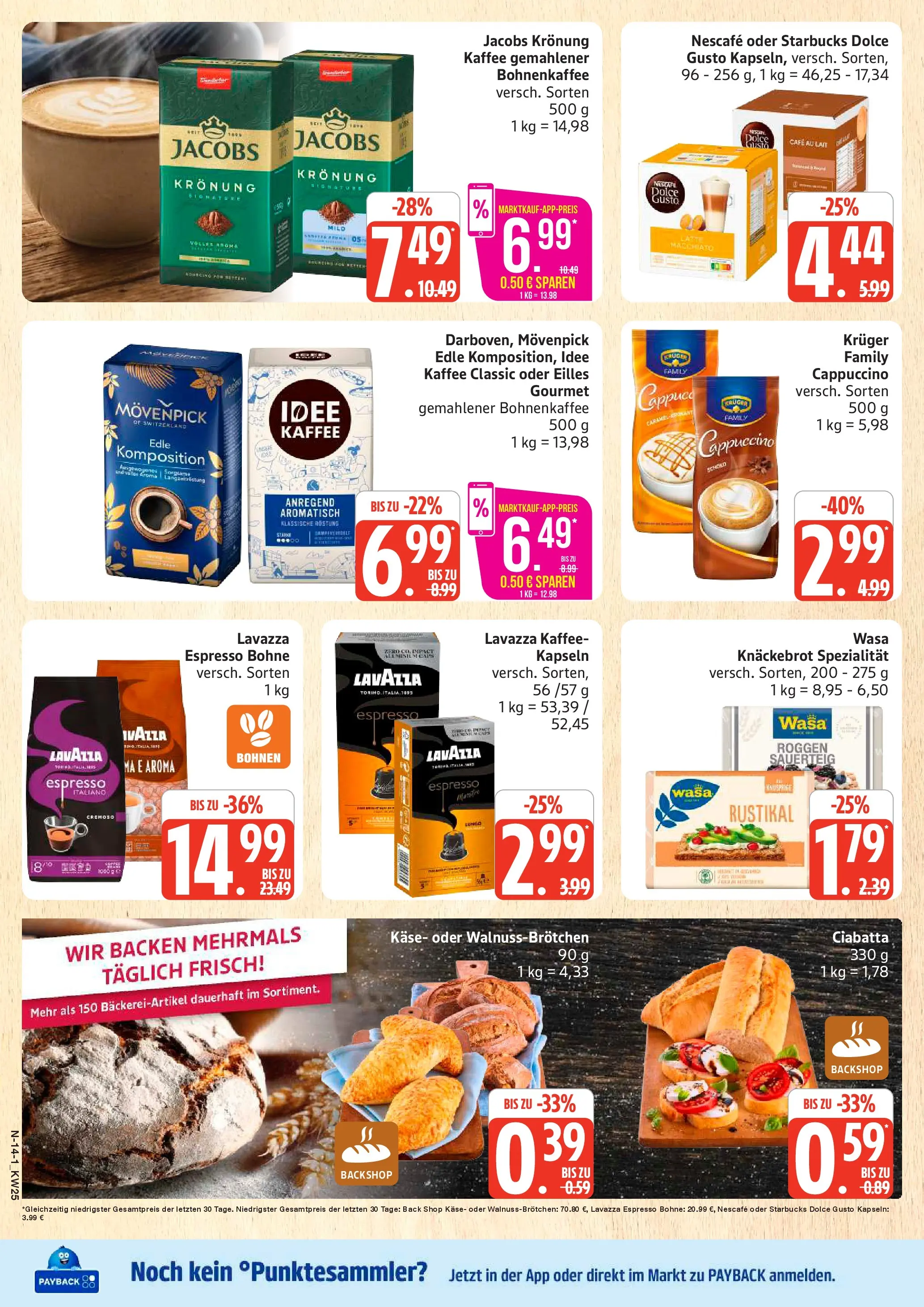 Marktkauf Prospekt Neuenkirchen (ab 14.06.2026) » Angebote online | Seite: 14 | Produkte: Idee kaffee, Kaffee, Dolce Gusto kapseln, Dolce gusto