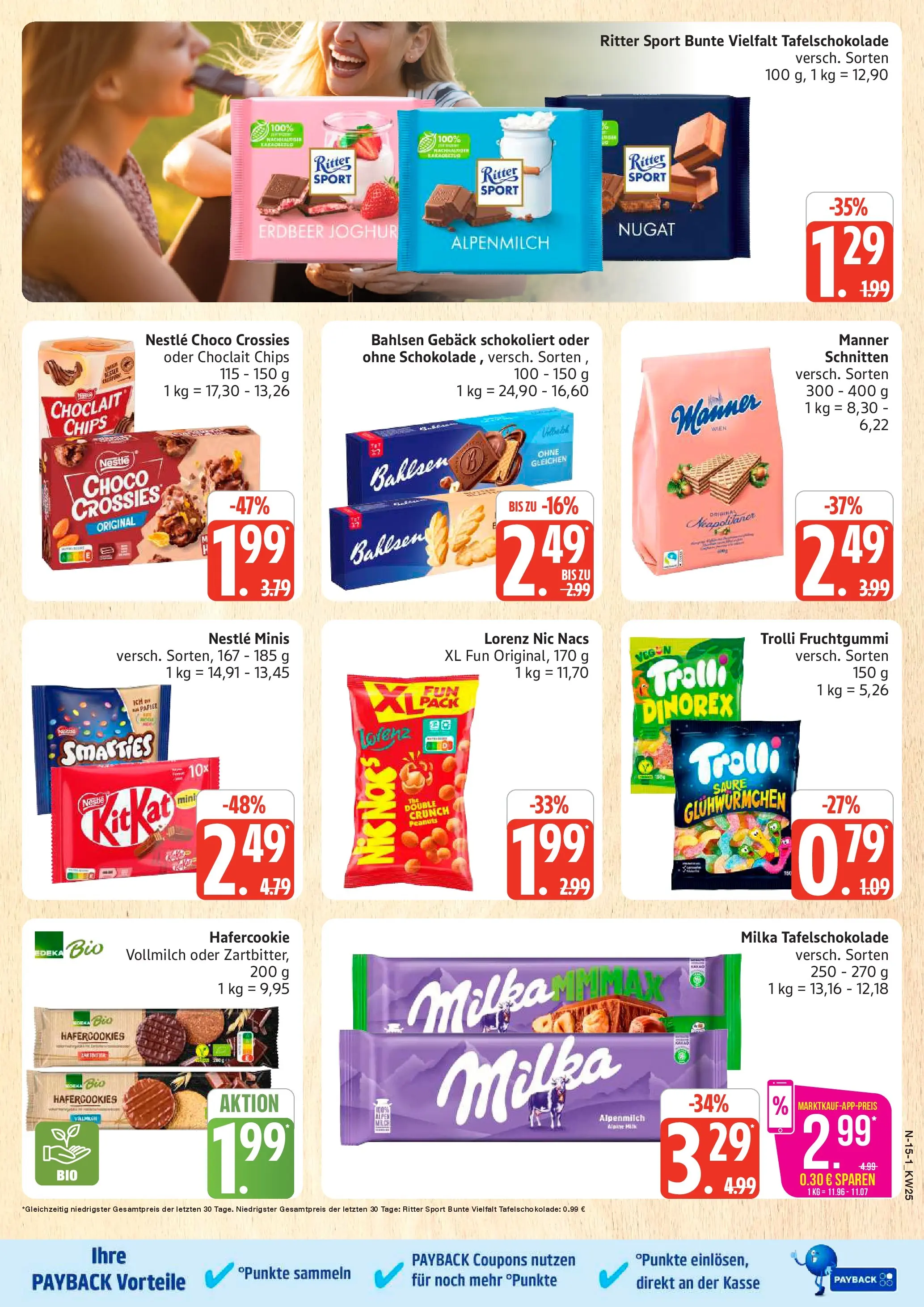 Marktkauf Prospekt Neuenkirchen (ab 14.06.2026) » Angebote online | Seite: 15 | Produkte: Schokolade, Ritter sport, Smarties, Milka