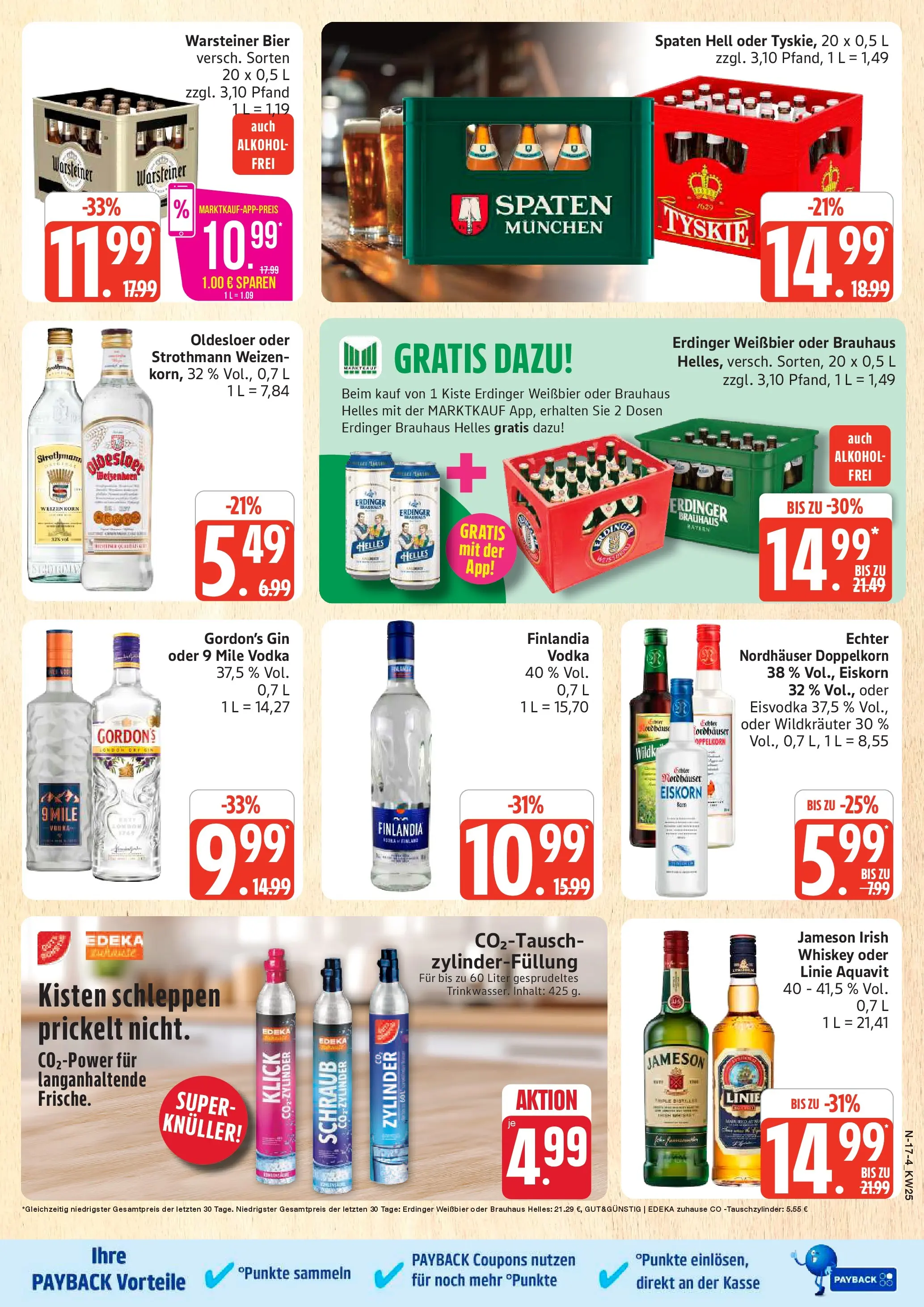 Marktkauf Prospekt Neuenkirchen (ab 14.06.2026) » Angebote online | Seite: 17 | Produkte: Erdinger, Bier, Jameson, Gin