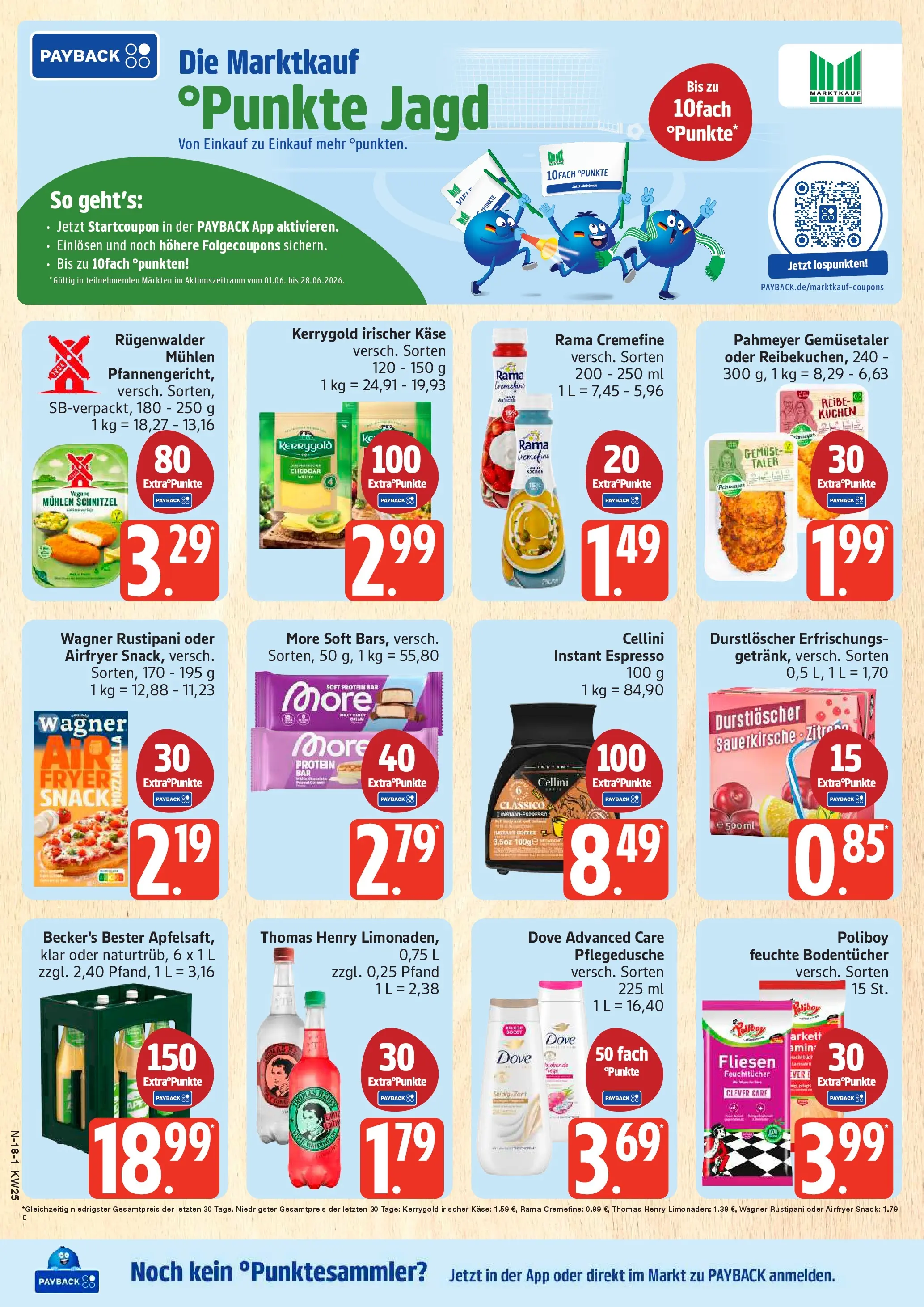 Marktkauf Prospekt Neuenkirchen (ab 14.06.2026) » Angebote online | Seite: 18 | Produkte: Rama cremefine, Schnitzel, Apple, Pizza