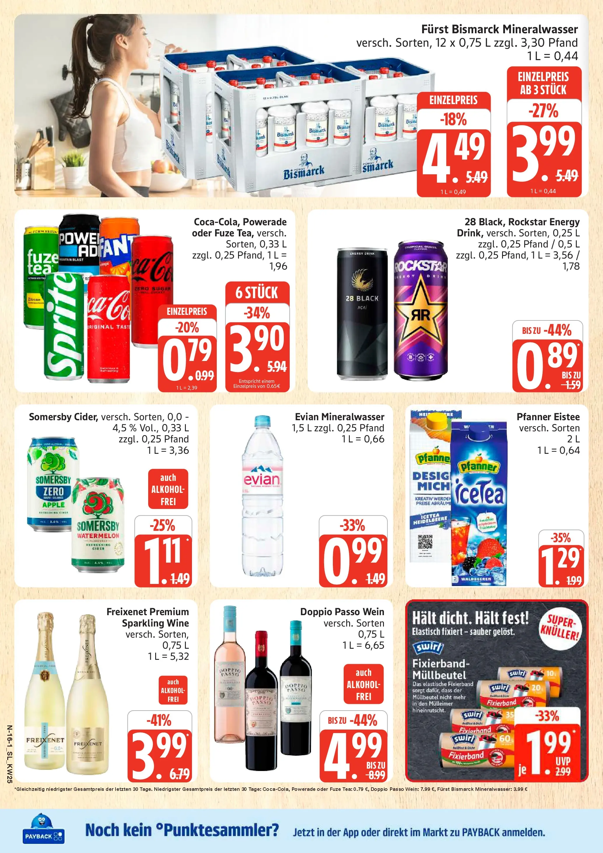 Edeka prospekt Schleswig (ab 14.06.2026) » Angebote Online | Seite: 16 | Produkte: Apple, Zitrone, Doppio Passo, Powerade