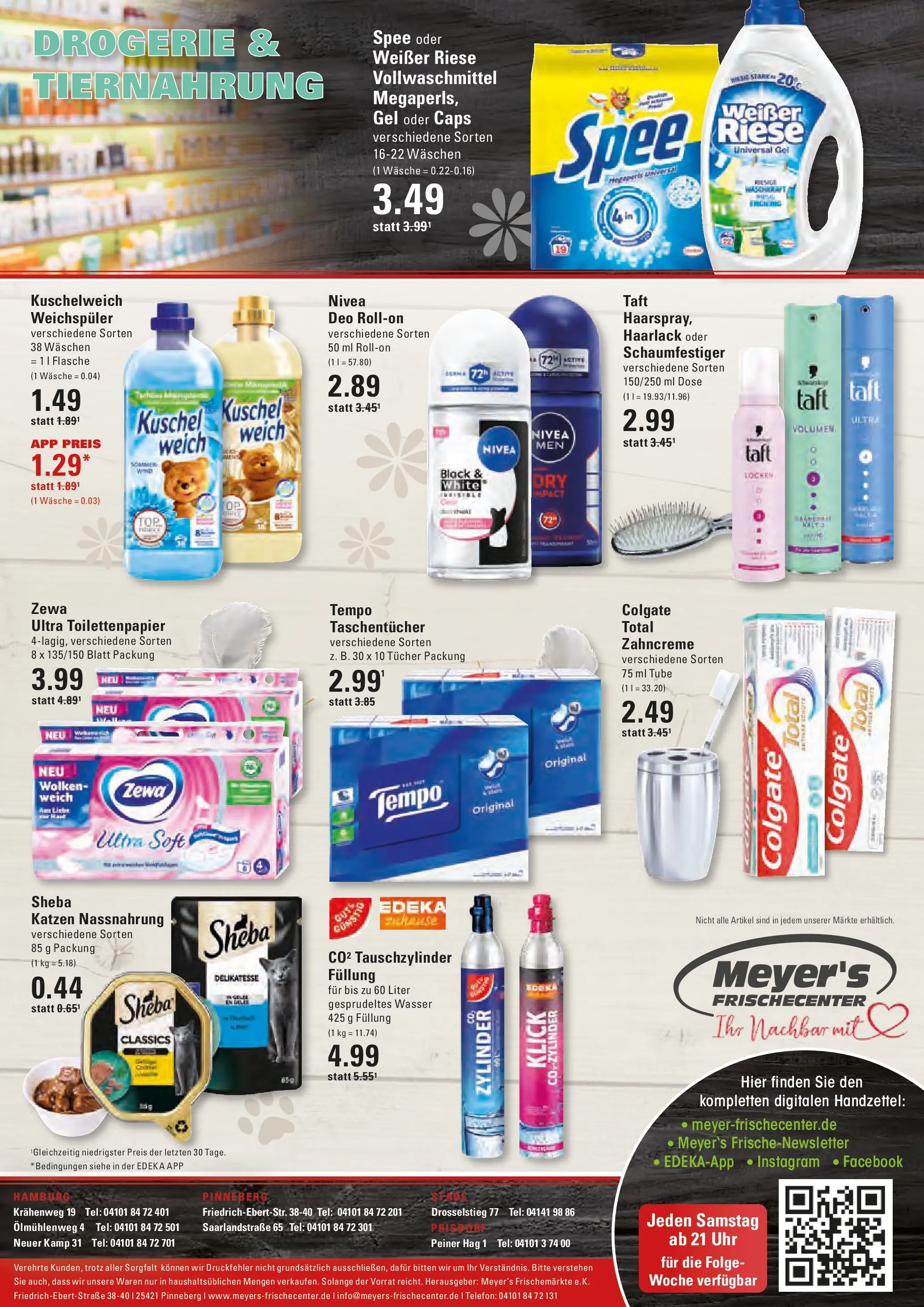 Edeka prospekt Hamburg (ab 14.06.2026) » Angebote Online | Seite: 16 | Produkte: Sheba, Kuschelweich, Deodorant, Tempo