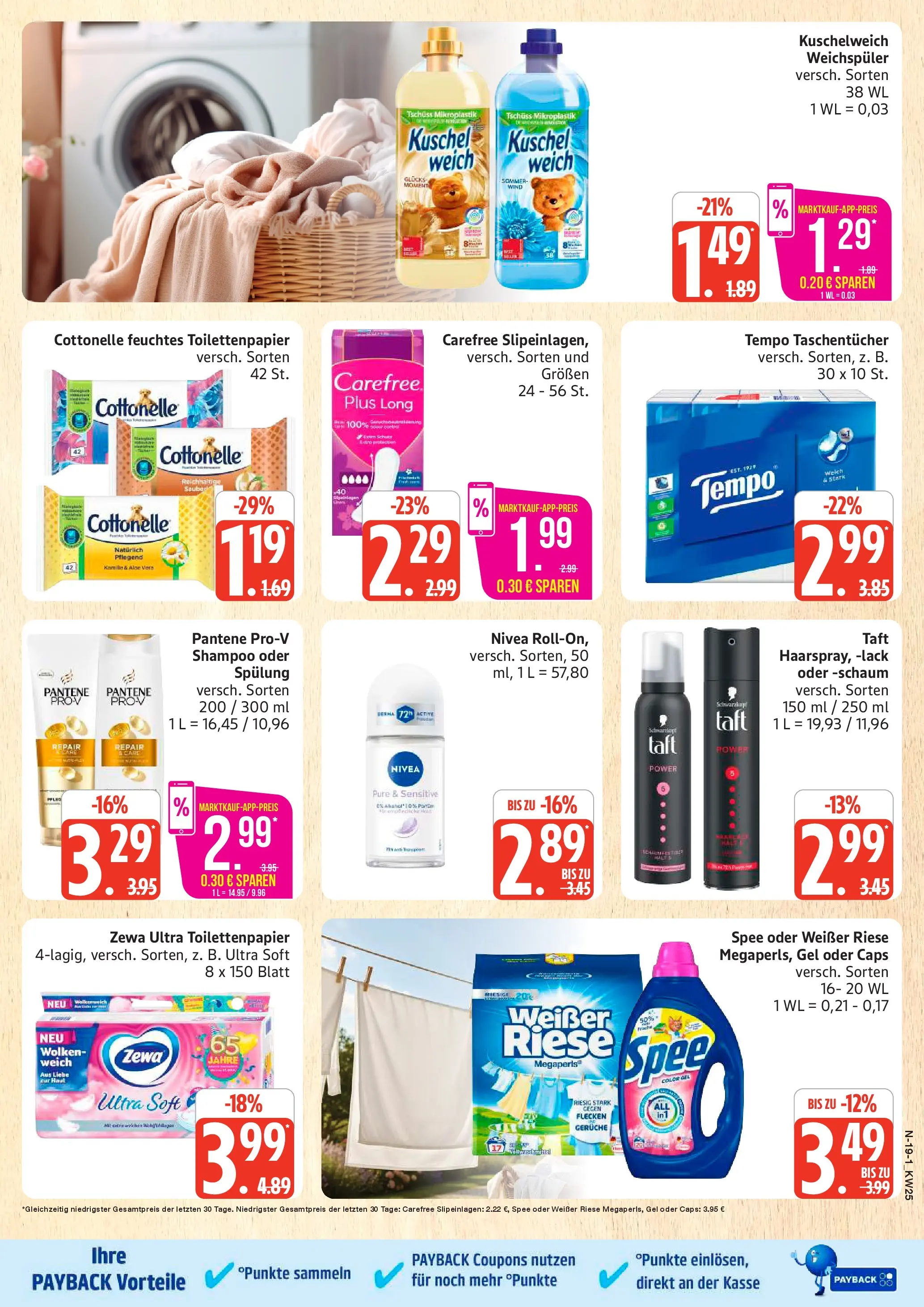 Marktkauf Prospekt Neuenkirchen (ab 14.06.2026) » Angebote online | Seite: 19 | Produkte: Shampoo, Spülung, Haarspray, Spee