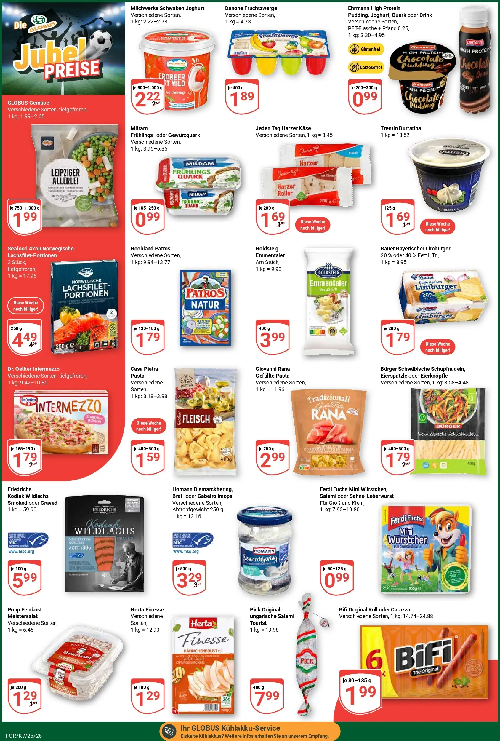 Globus Prospekt Forchheim (ab 15.06.2026) » Angebote online | Seite: 2 | Produkte: Käse, Burger, Salami, Herta finesse