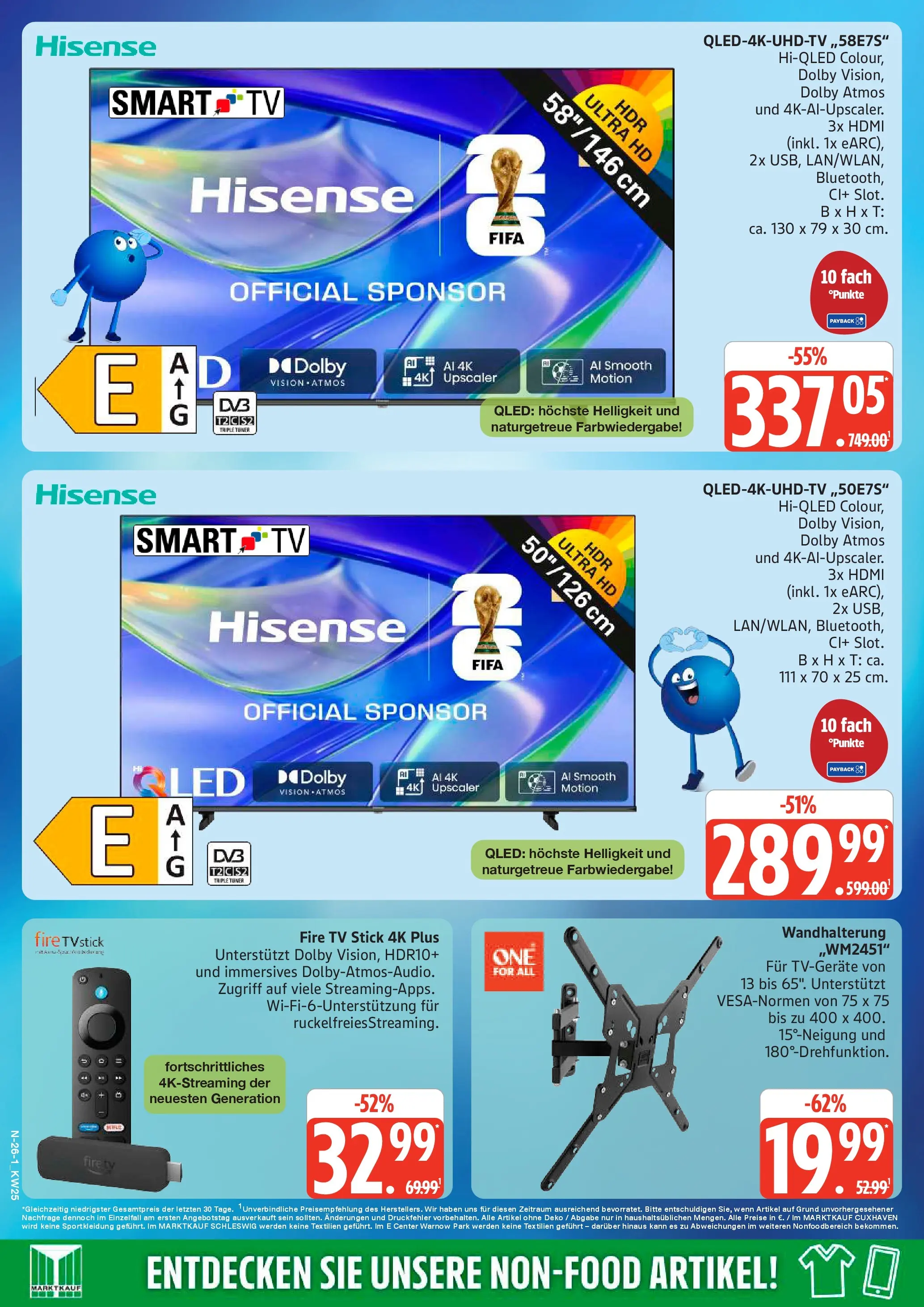Marktkauf Prospekt Neuenkirchen (ab 14.06.2026) » Angebote online | Seite: 26 | Produkte: Hisense, Smart TV, TV