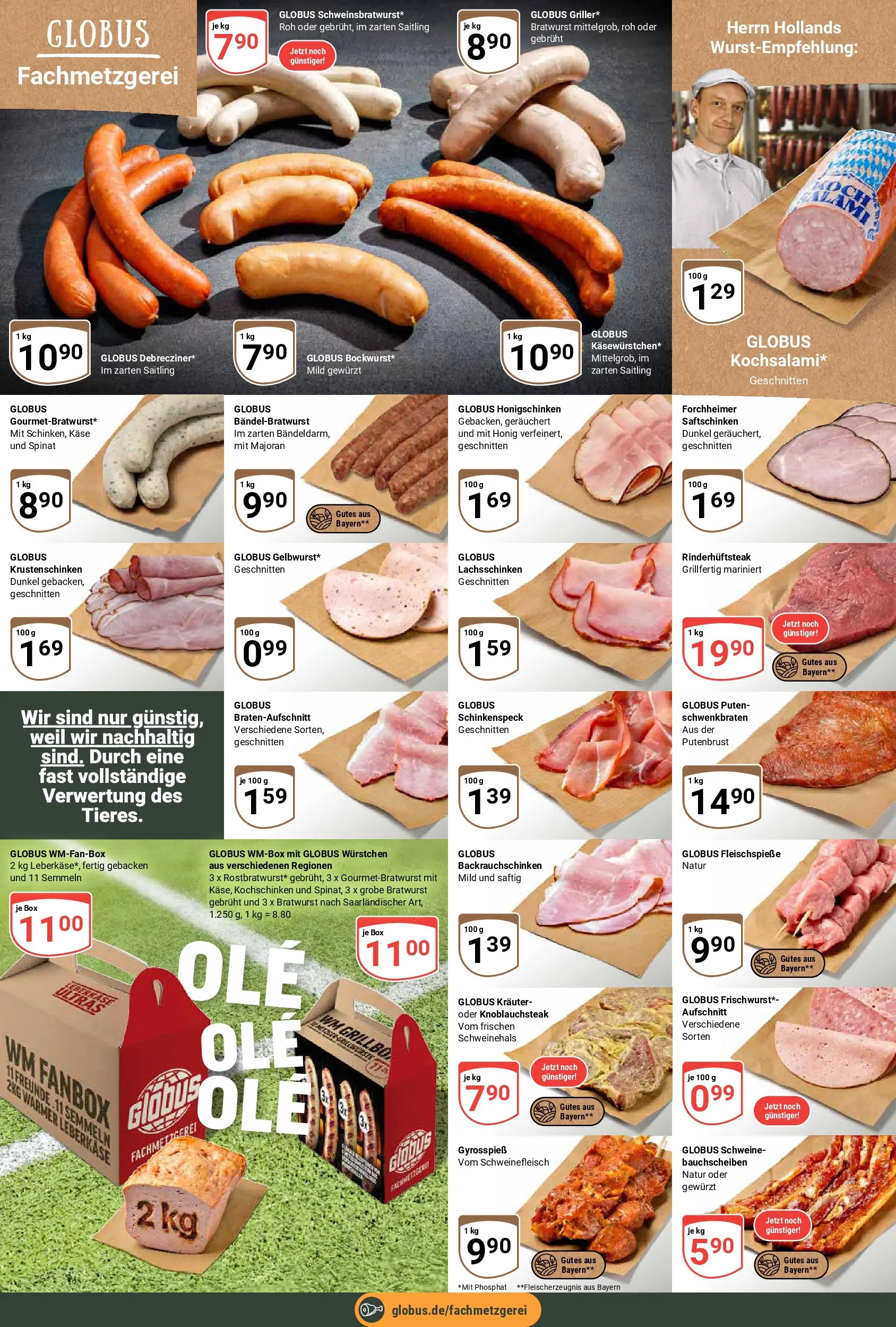 Globus Prospekt Forchheim (ab 15.06.2026) » Angebote online | Seite: 9 | Produkte: Box, Bratwurst, Schweinefleisch, Leberkase