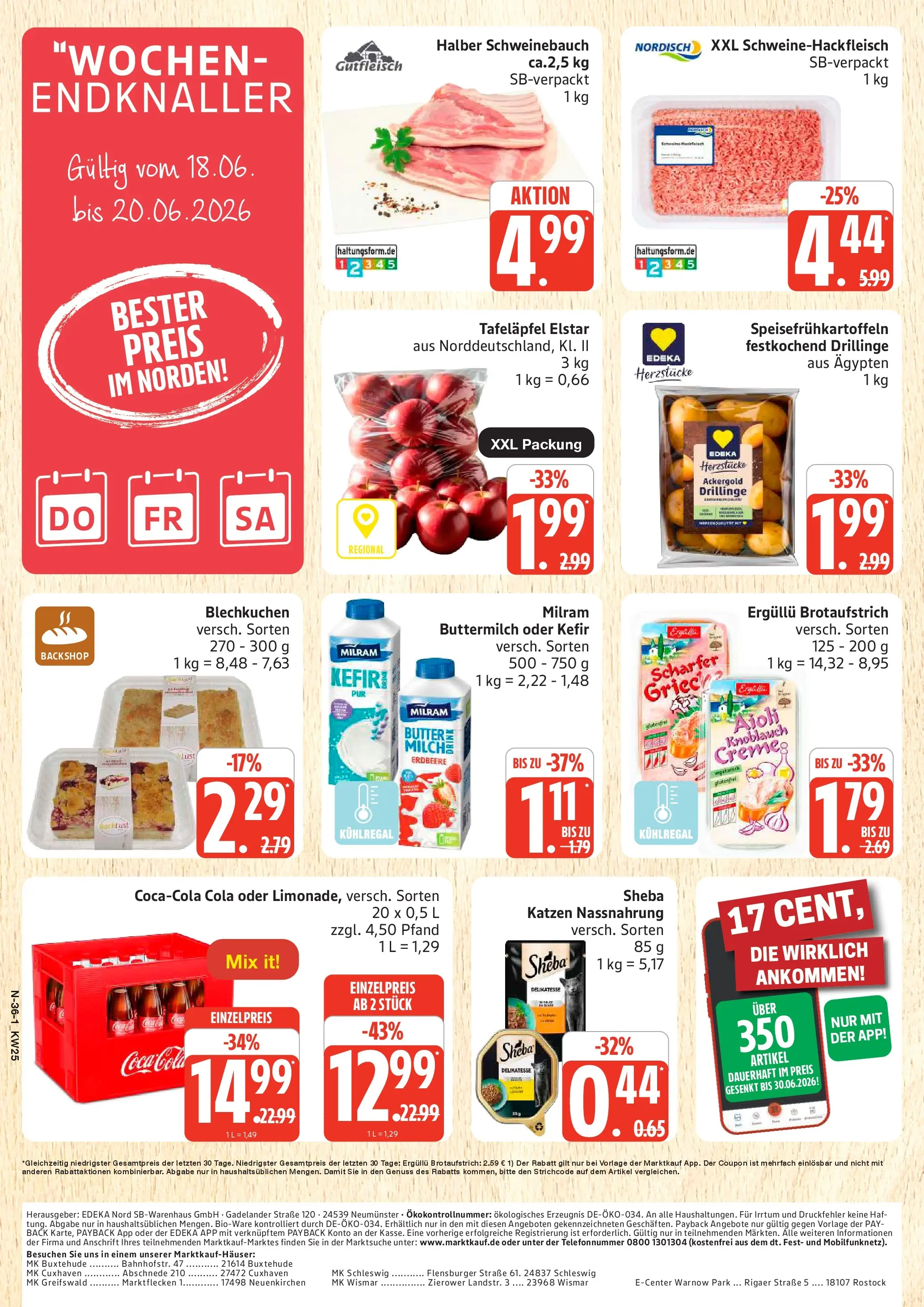 Marktkauf Prospekt Neuenkirchen (ab 14.06.2026) » Angebote online | Seite: 36 | Produkte: Kefir, Buttermilch, Milch, Milram