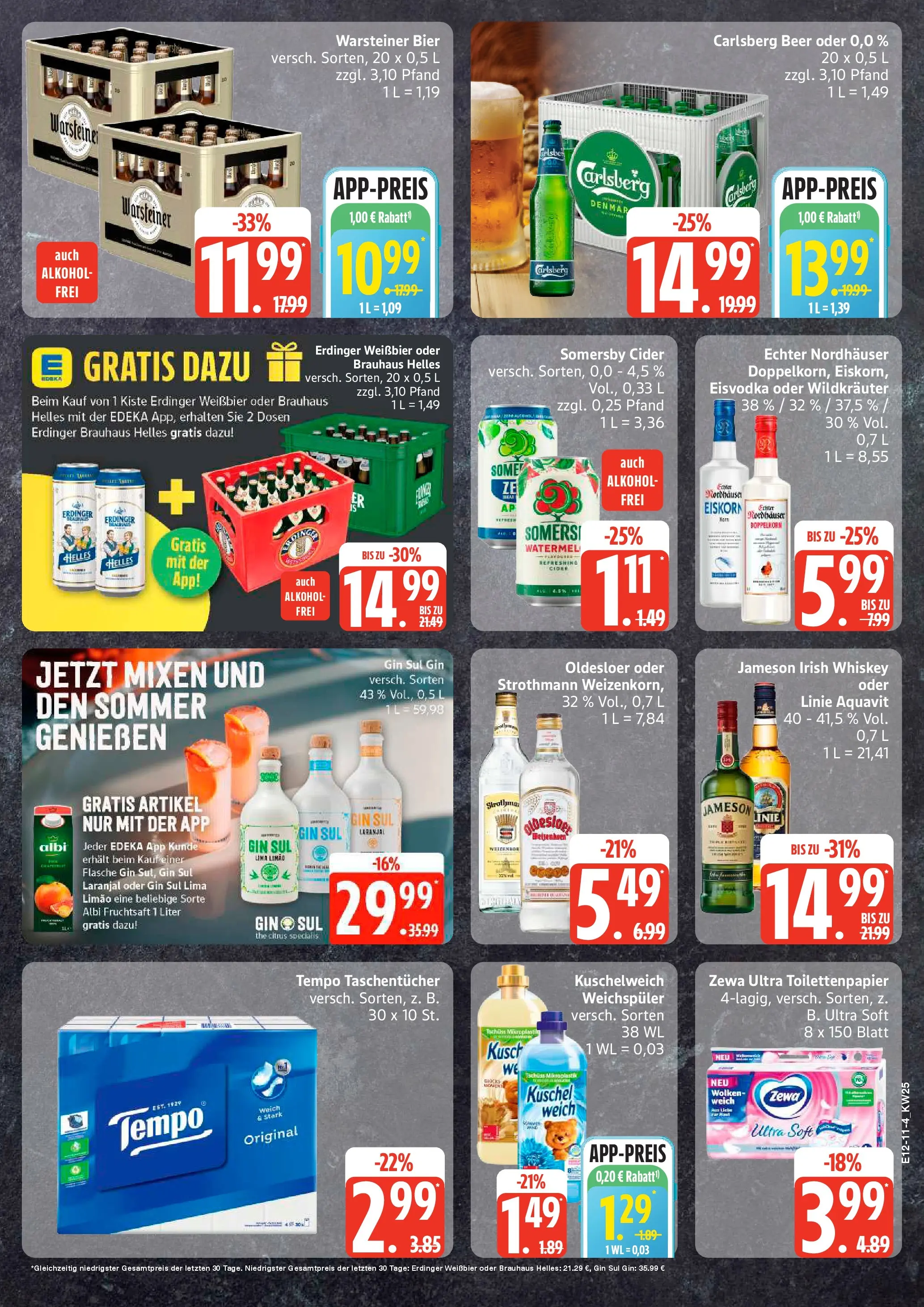 Edeka prospekt Rostock-Gehlsdorf (ab 14.06.2026) » Angebote Online | Seite: 11 | Produkte: Weißbier, Kuschelweich, Oldesloer, Weichspüler