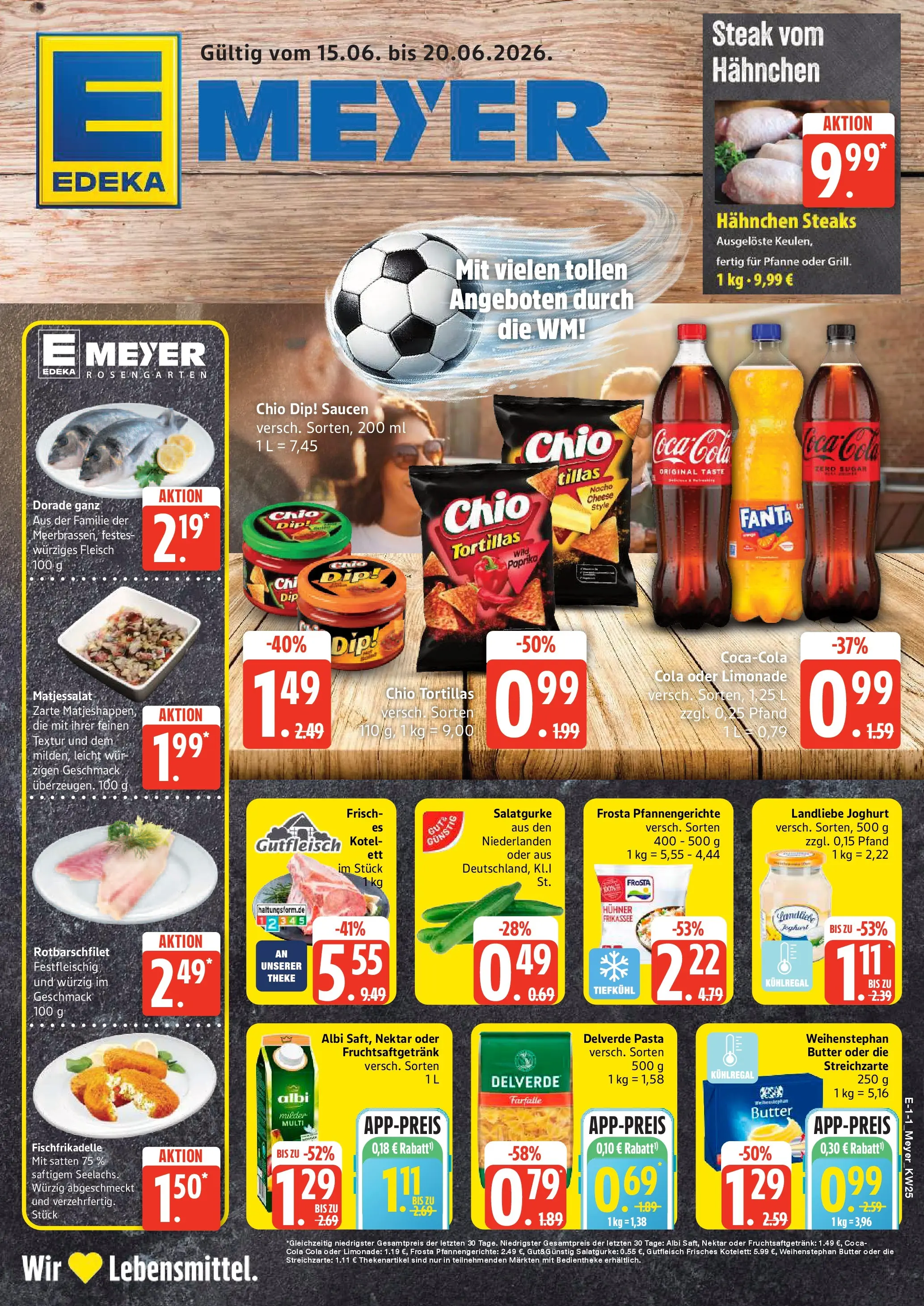 Edeka prospekt Seevetal (ab 14.06.2026) » Angebote Online | Seite: 1 | Produkte: Hahnchen, Coca cola, Cola, Chips