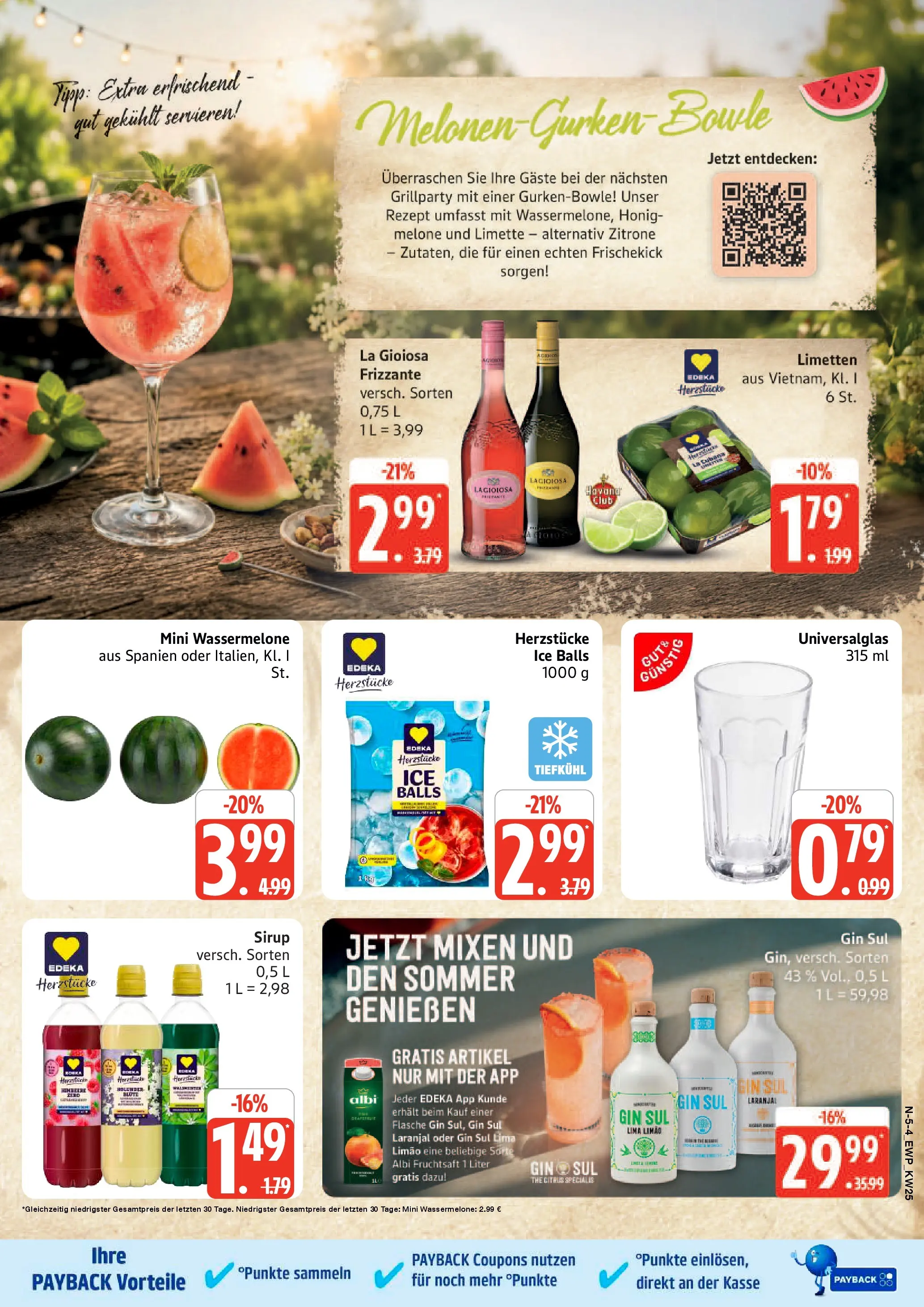 Edeka Prospekt Rostock (ab 14.06.2026) » Angebote Online | Seite: 5 | Produkte: Sirup, Zitrone, Limette, Wassermelone