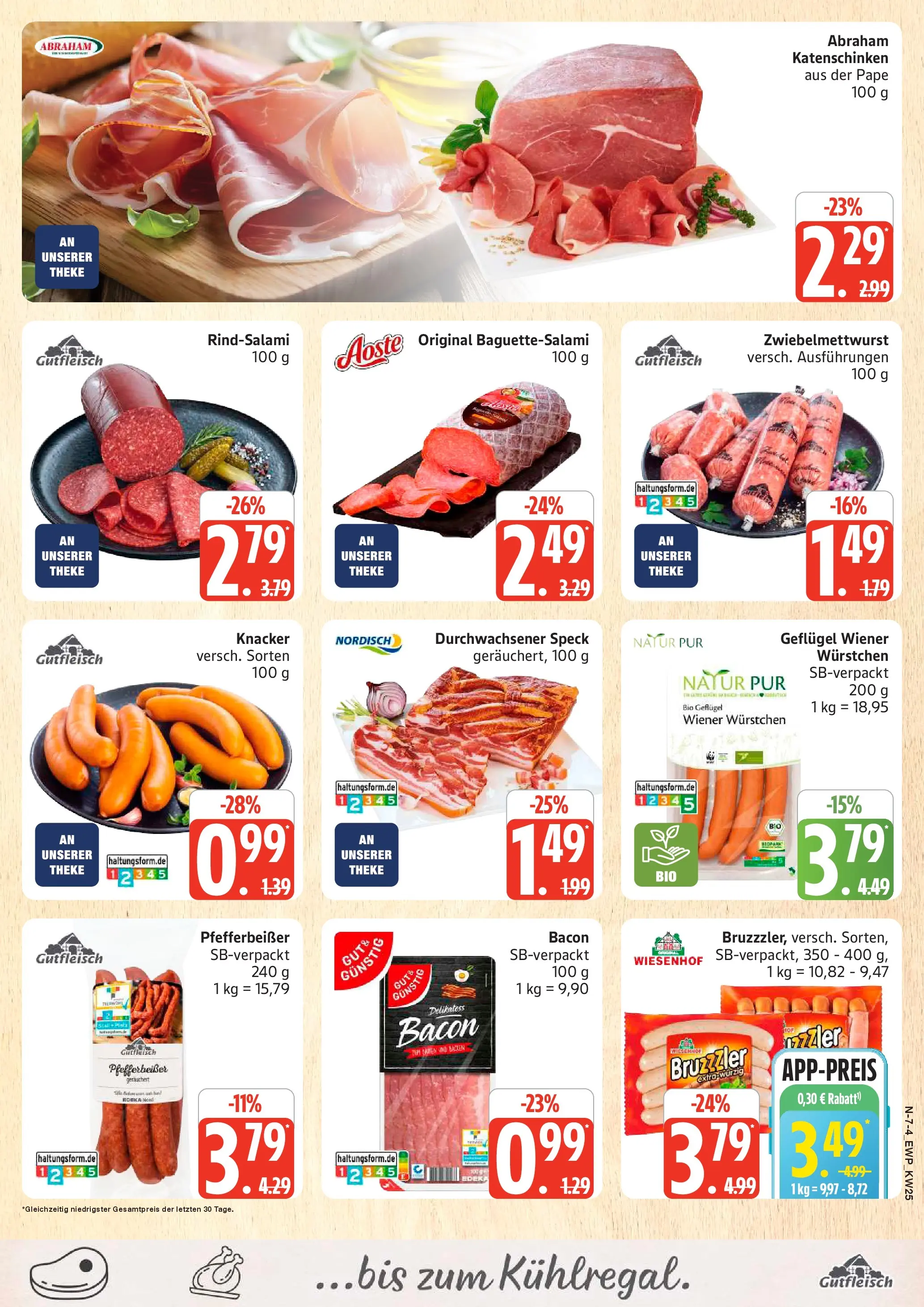 Edeka Prospekt Rostock (ab 14.06.2026) » Angebote Online | Seite: 7 | Produkte: Wiener wurstchen, Theke