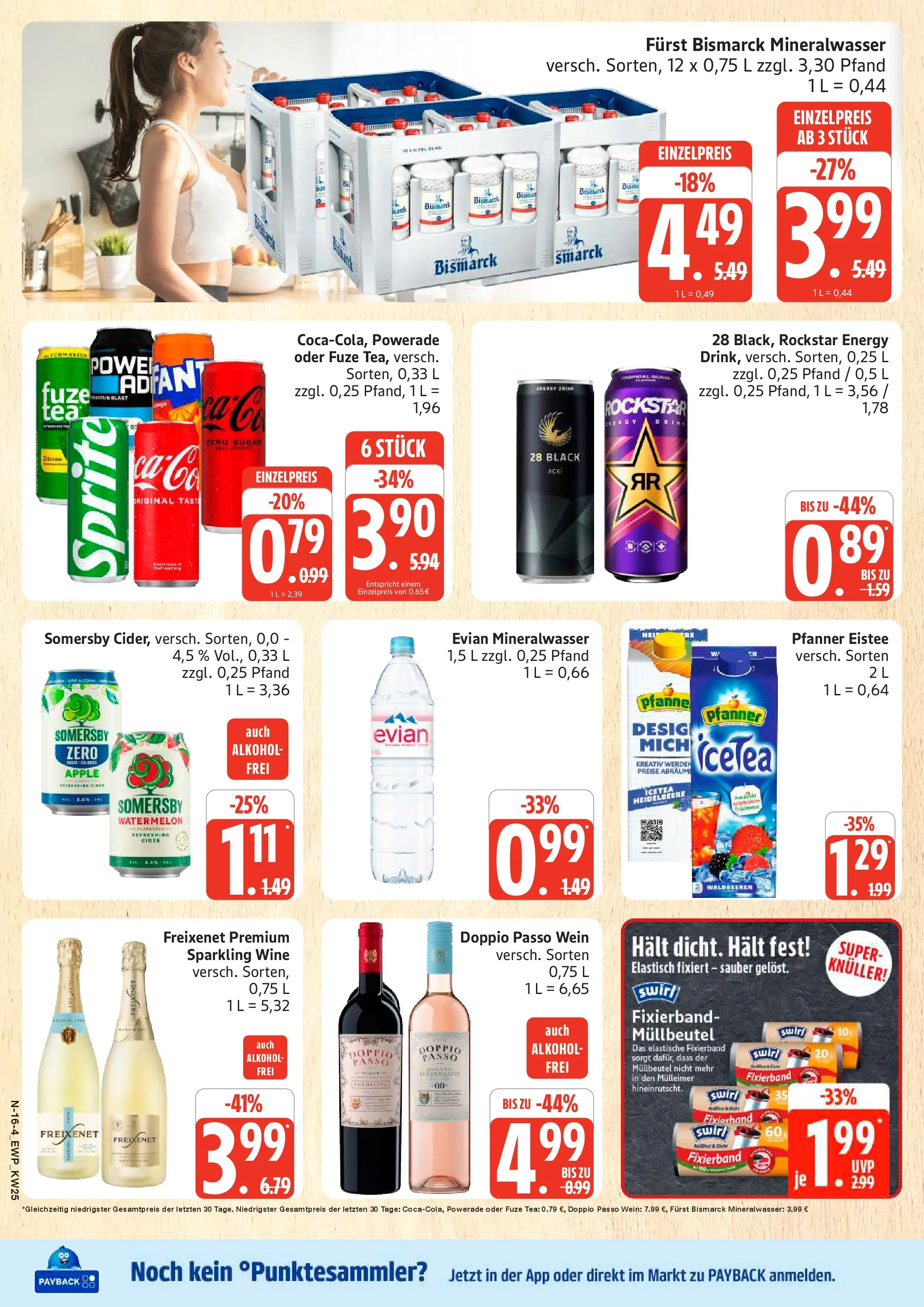Edeka Prospekt Rostock (ab 14.06.2026) » Angebote Online | Seite: 16 | Produkte: Rockstar energy, Sprite, Pfanner eistee, Zitrone
