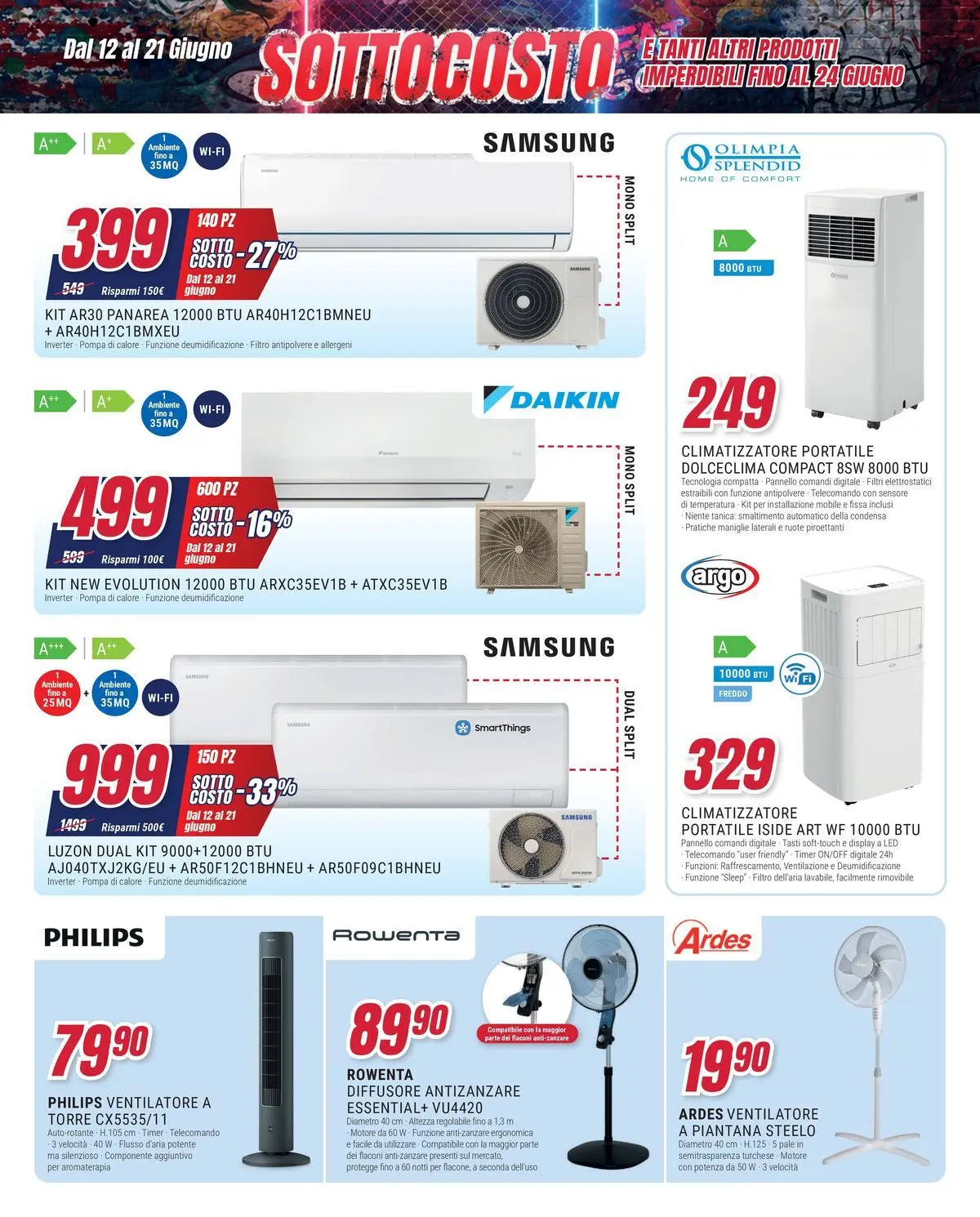 ﻿Trony volantino dal ﻿11/06/2026﻿ > ﻿Anteprima | Pagina: 23 | Prodotti: Ventilatore, Telecomando, Antizanzare, Samsung