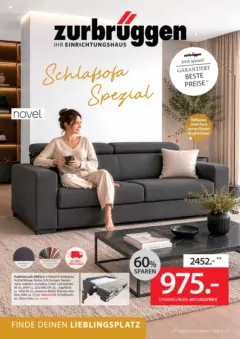 Zurbrüggen Schlafsofa Spezial ab 10.06.2026 gültig Zurbrüggen Schlafsofa Spezial ab 10.06.2026 gültig
