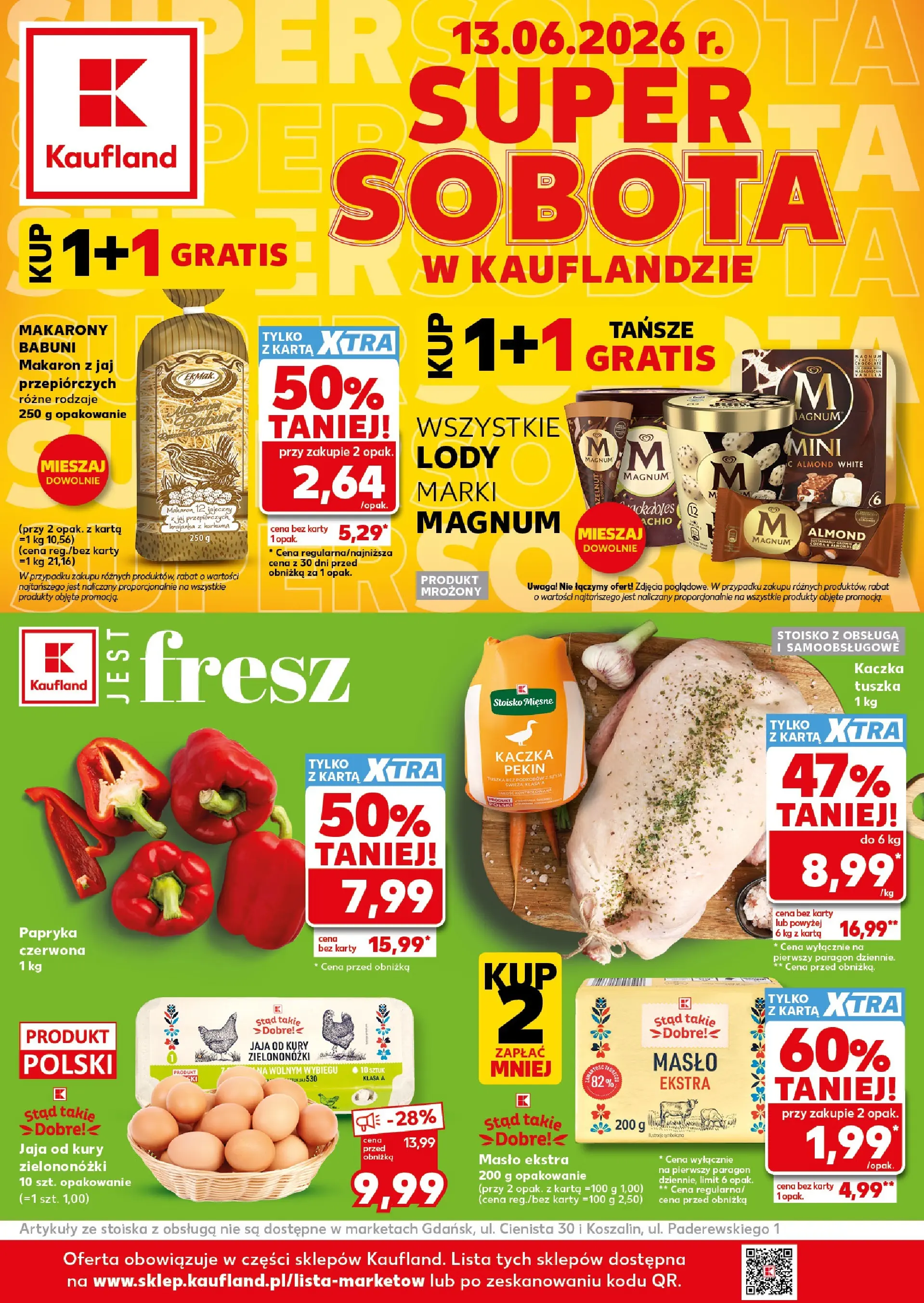 Kaufland - Kaufland Super Sobota ważne 13.06 od 12.06.2026 - od jutra PDF | Strona: 1