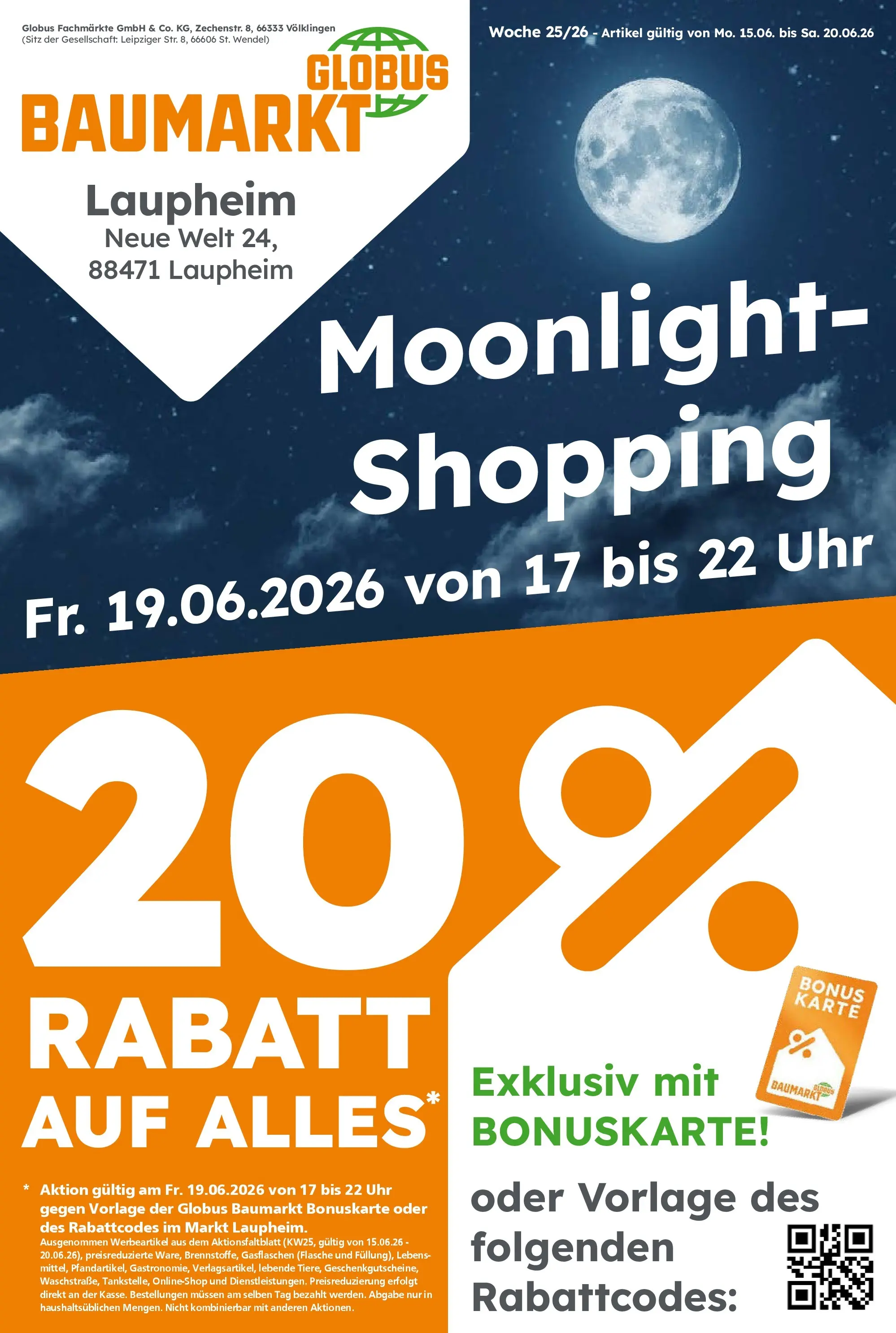 Globus Baumarkt Prospekt Laupheim (ab 14.06.2026) zum Blättern | Seite: 1 | Produkte: Uhr