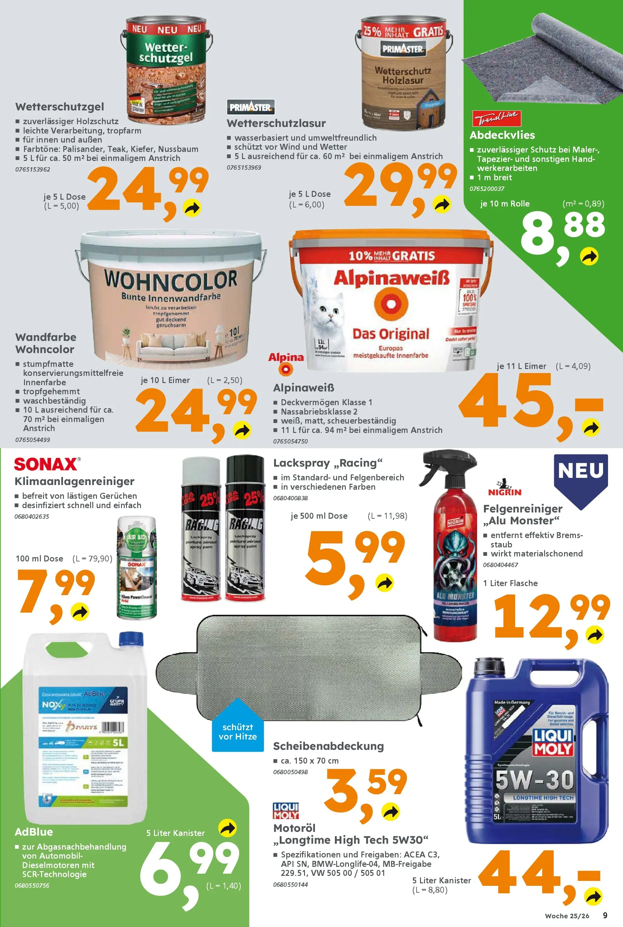 Globus Baumarkt Prospekt Ilmenau (ab 14.06.2026) zum Blättern | Seite: 9 | Produkte: Monster, Wandfarbe