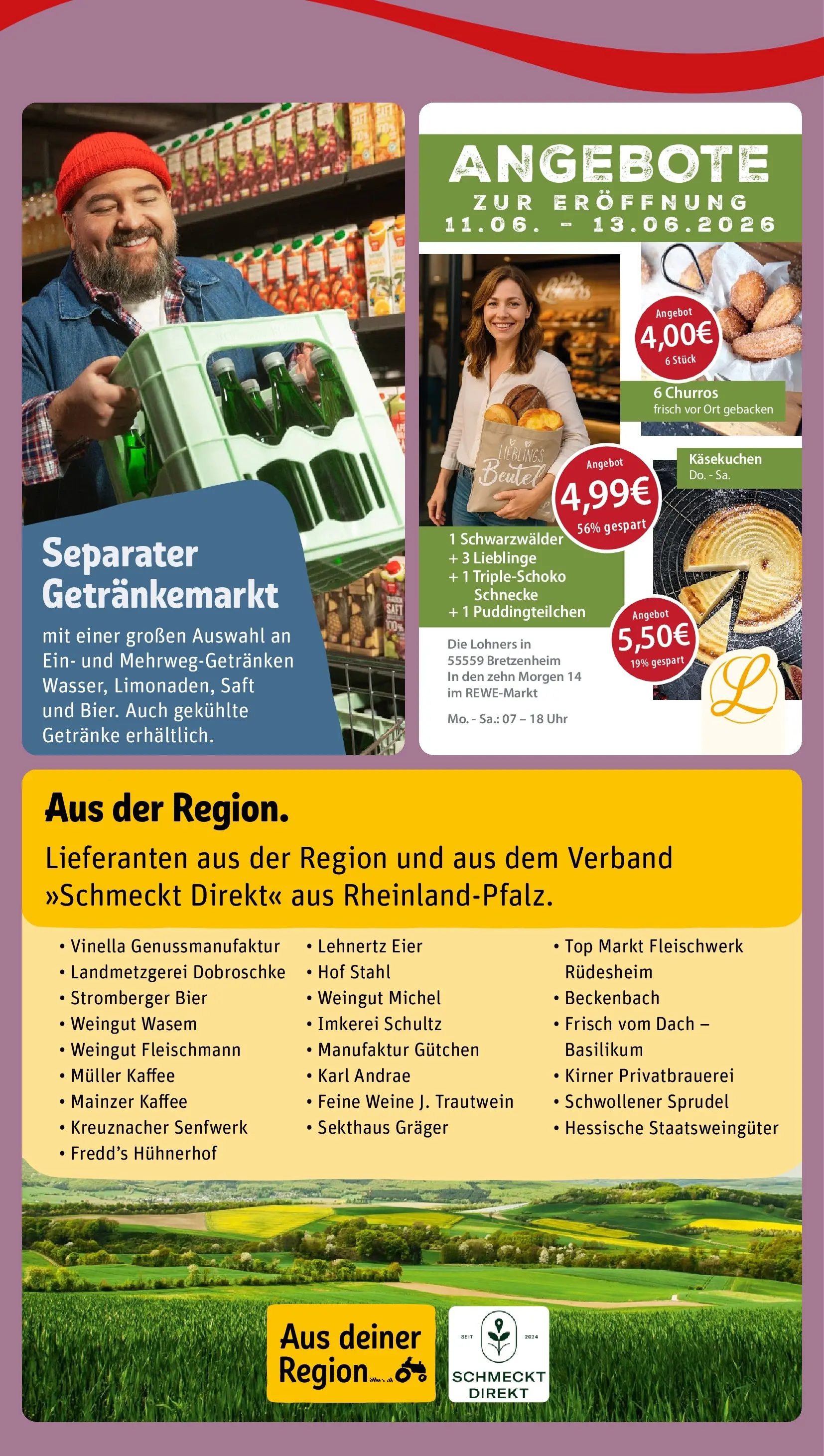 REWE Prospekt ab 08.06.2026 zum Blättern » Angebote | Seite: 3 | Produkte: Top, Kaffee, Bier, Saft