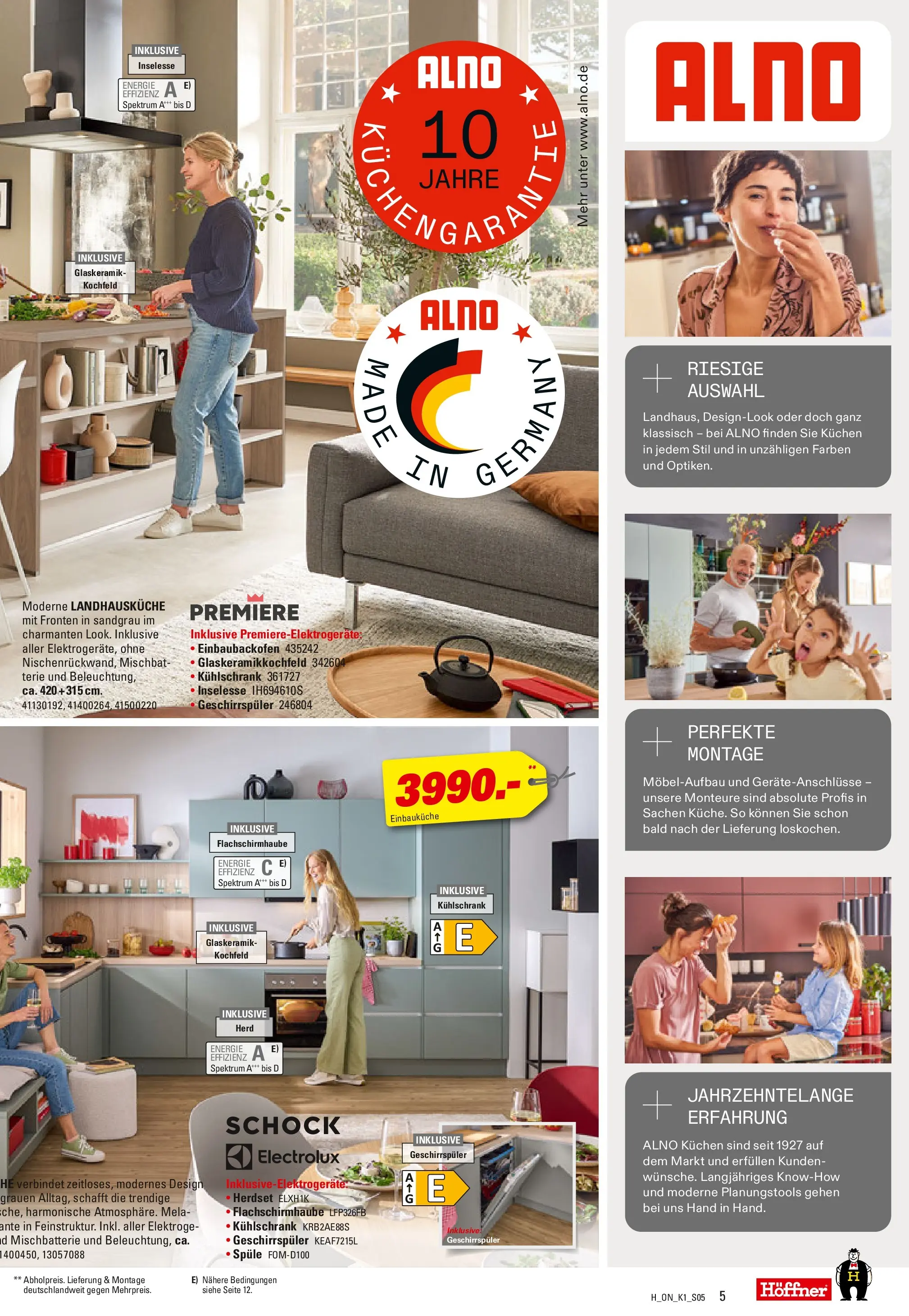 Höffner Prospekt Barsbüttel (ab 06.05.2026) zum Blättern | Seite: 5 | Produkte: Herd, Geschirrspüler, Einbauküche, Kuchen