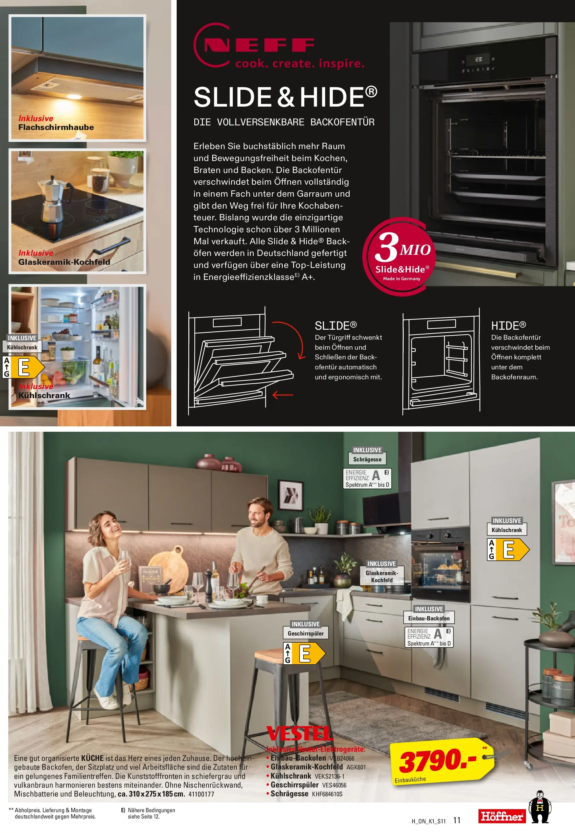 Höffner Prospekt Barsbüttel (ab 06.05.2026) zum Blättern | Seite: 11 | Produkte: Einbauküche, Küche, Kühlschrank, Kochfeld