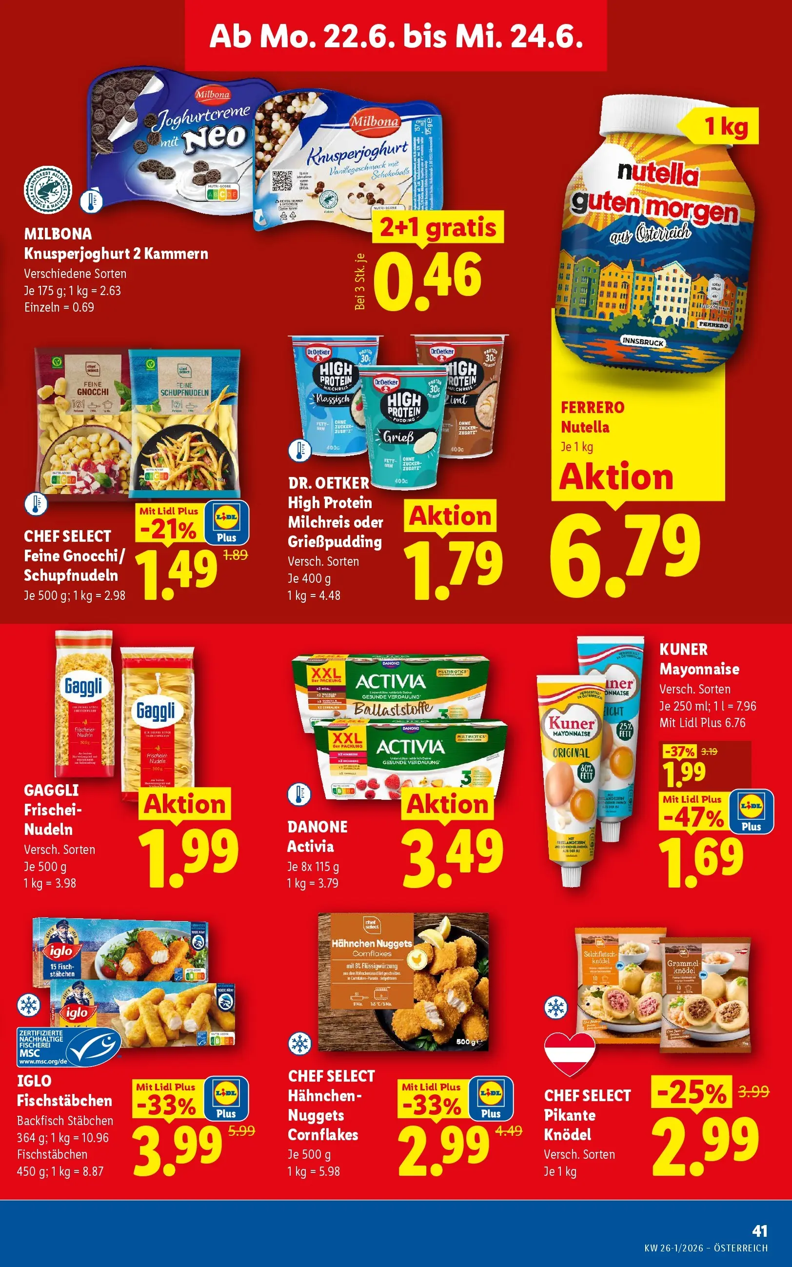 Lidl - Lidl ab 17.06.2026 - Angebote ab donnerstag | Seite: 50 | Produkte: Mayonnaise, Zucker, Fisch, Nudeln