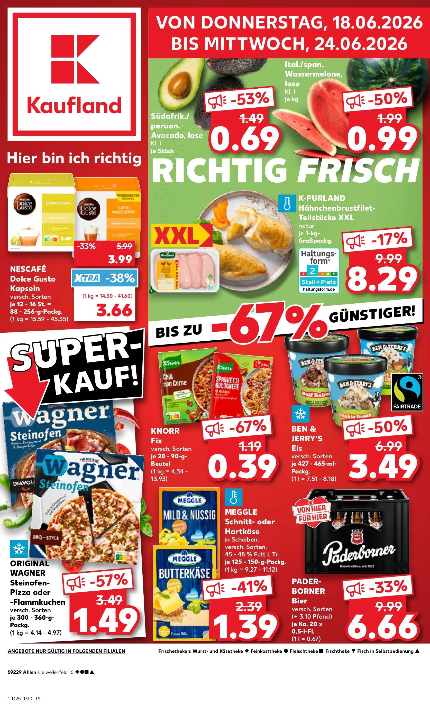 Prospekt Kaufland ab 14.06.2026 ยป Angebote und Werbung Online | Seite: 10 | Produkte: Fisch, Wurst, Chili, Dolce Gusto kapseln Prospekt Kaufland ab 14.06.2026 ยป Angebote Online zum Blรคttern | Seite: 10 | Produkte: Fisch, Wurst, Chili, Dolce Gusto kapseln