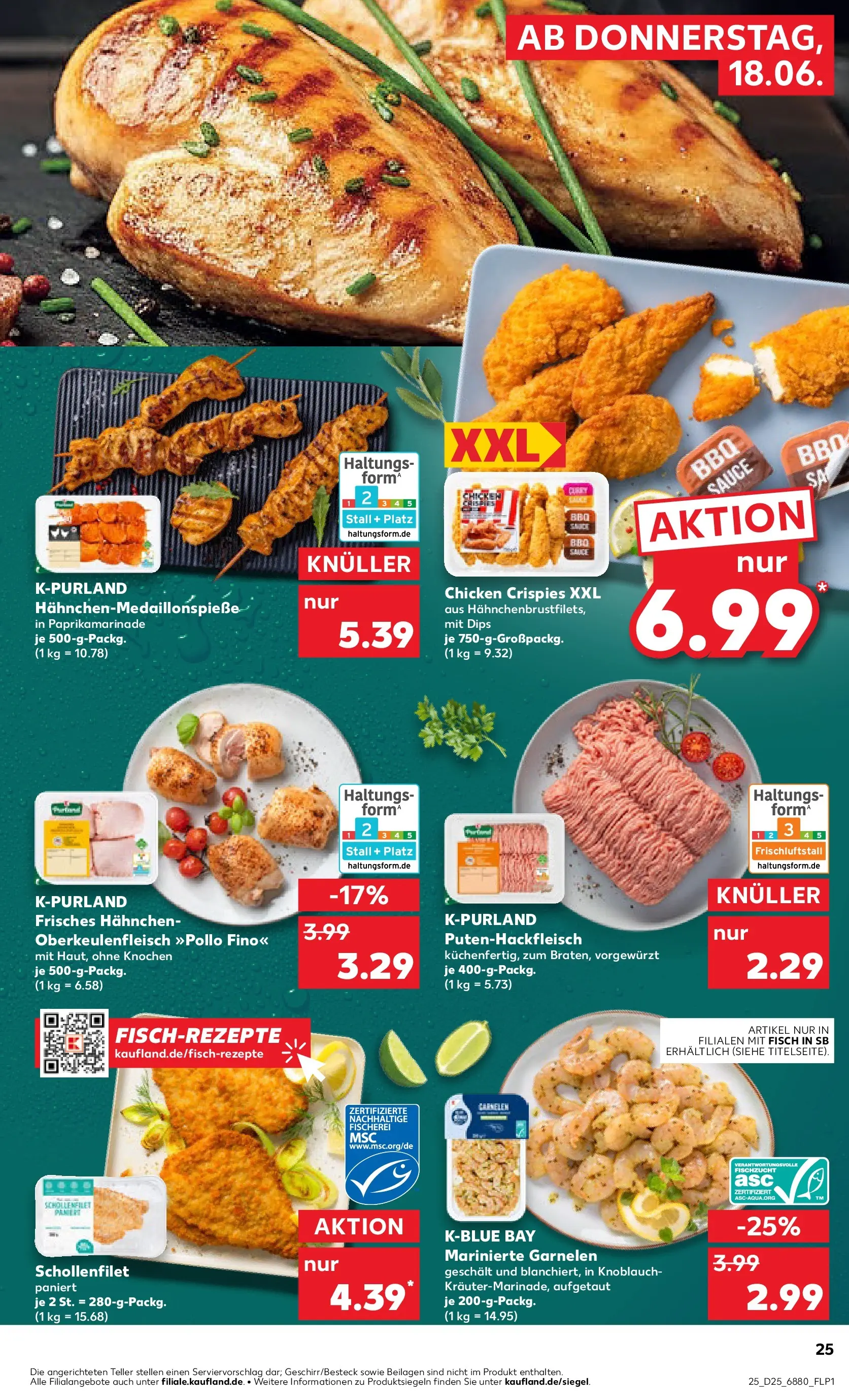 Prospekt Kaufland ab 14.06.2026 ยป Angebote und Werbung Online | Seite: 34 | Produkte: Hahnchen, Garnelen, Fisch, Knoblauch Prospekt Kaufland ab 14.06.2026 ยป Angebote Online zum Blรคttern | Seite: 34 | Produkte: Hahnchen, Garnelen, Fisch, Knoblauch