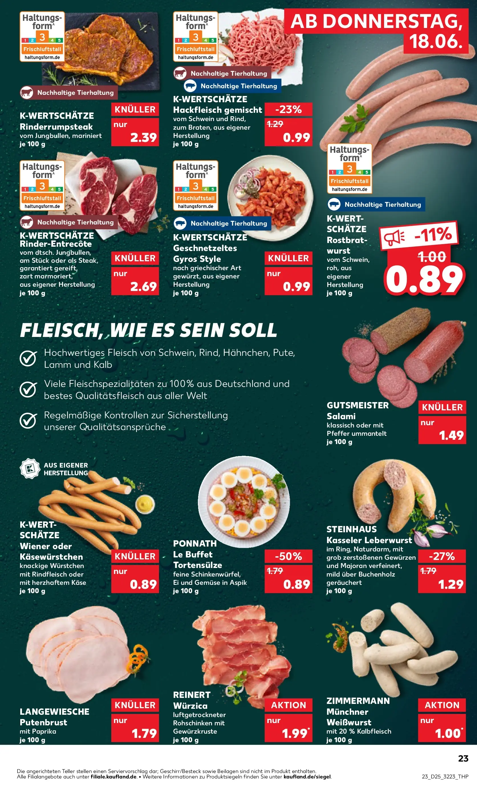 Prospekt Kaufland ab 14.06.2026 » Angebote Online zum Blättern | Seite: 32 | Produkte: Gemüse, Pfeffer, Wurst, Rindfleisch
