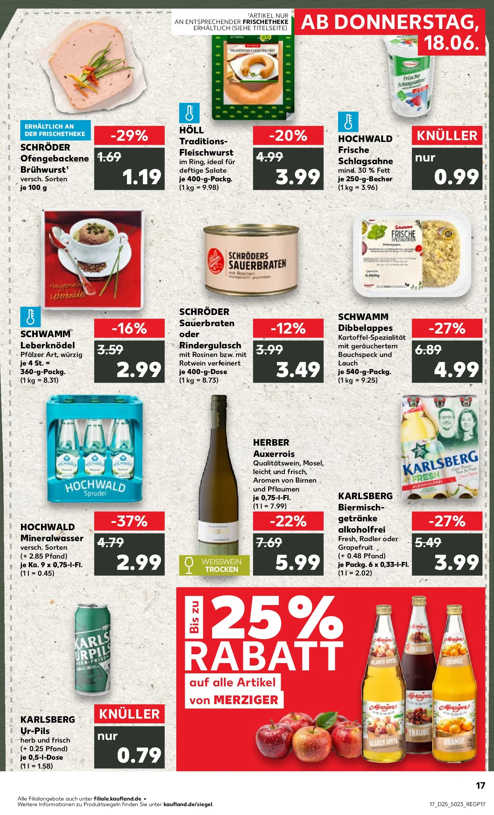 Prospekt Kaufland ab 18.06.2026 » Angebote Online zum Blättern | Seite: 17