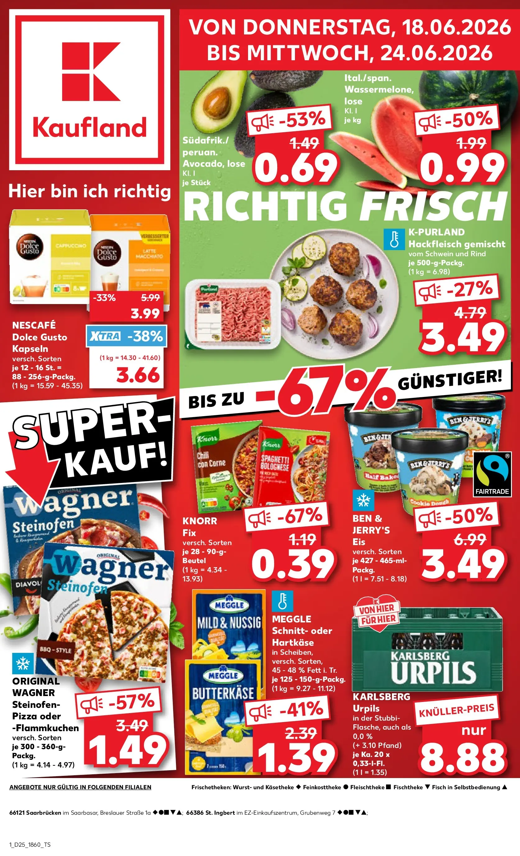 Prospekt Kaufland ab 14.06.2026 ยป Angebote und Werbung Online | Seite: 10 | Produkte: Nescafe, Knorr, Wurst, Eis Prospekt Kaufland ab 14.06.2026 ยป Angebote Online zum Blรคttern | Seite: 10 | Produkte: Nescafe, Knorr, Wurst, Eis