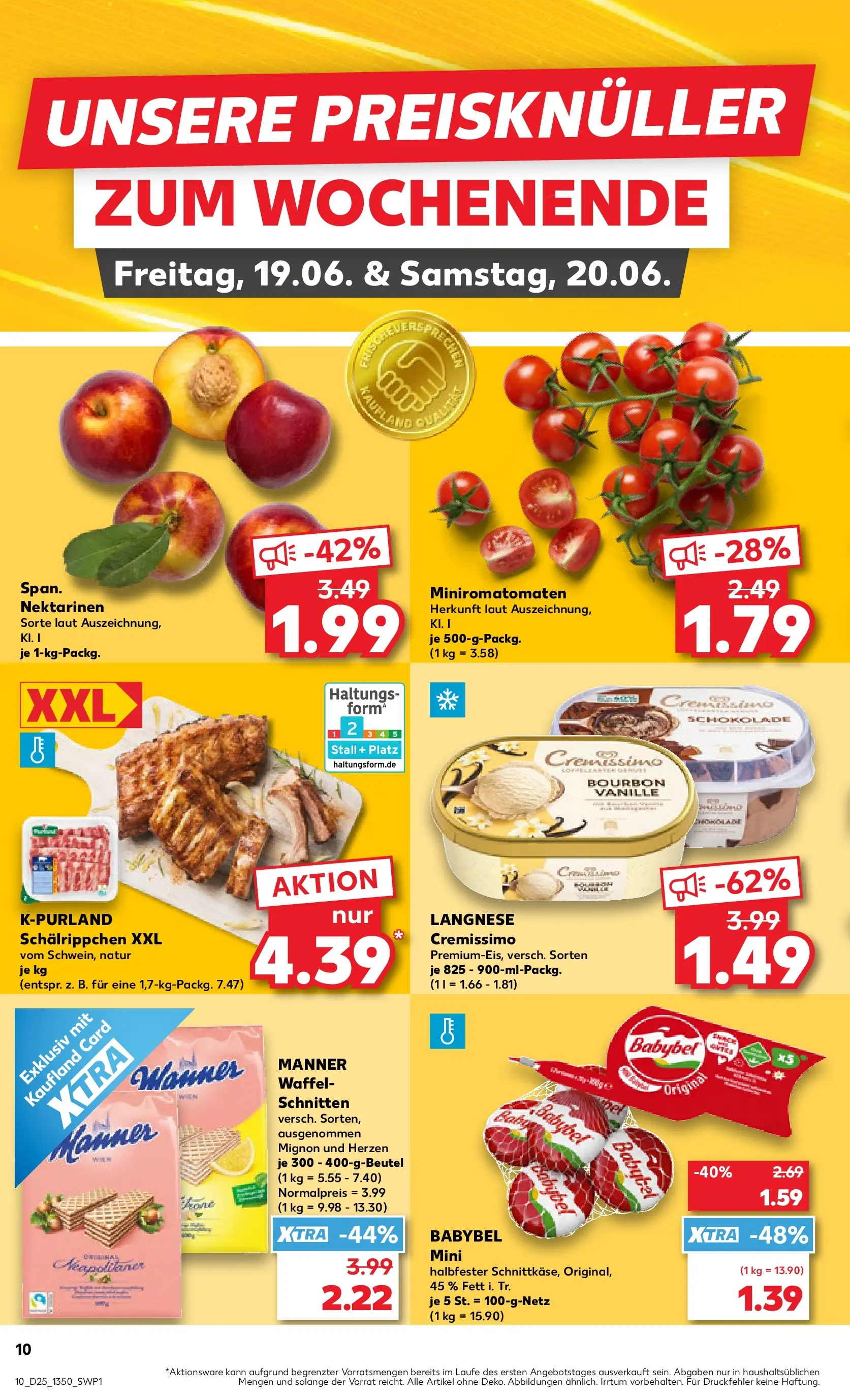 Prospekt Kaufland ab 14.06.2026 » Angebote Online zum Blättern | Seite: 15 | Produkte: Langnese cremissimo, Cremissimo, Nektarinen, Babybel