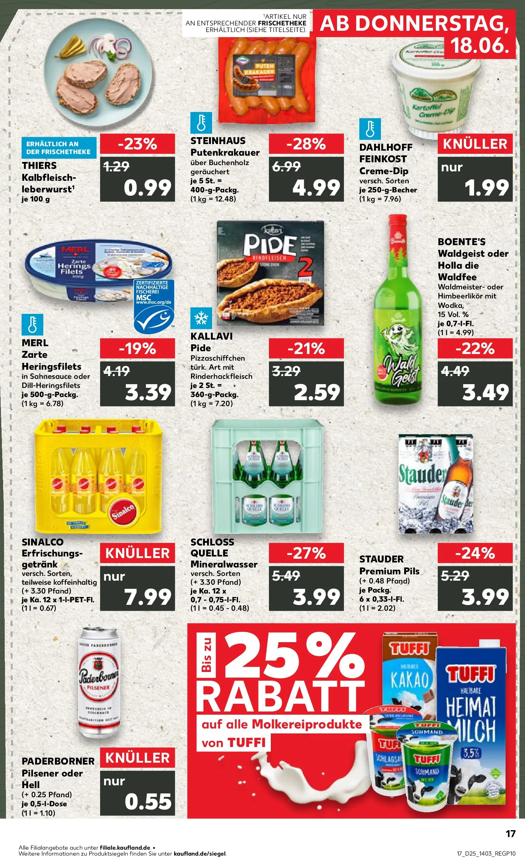 Prospekt Kaufland ab 14.06.2026 ยป Angebote und Werbung Online | Seite: 26 | Produkte: Sinalco, Milch, Pils, Mineralwasser Prospekt Kaufland ab 14.06.2026 ยป Angebote Online zum Blรคttern | Seite: 26 | Produkte: Sinalco, Milch, Pils, Mineralwasser