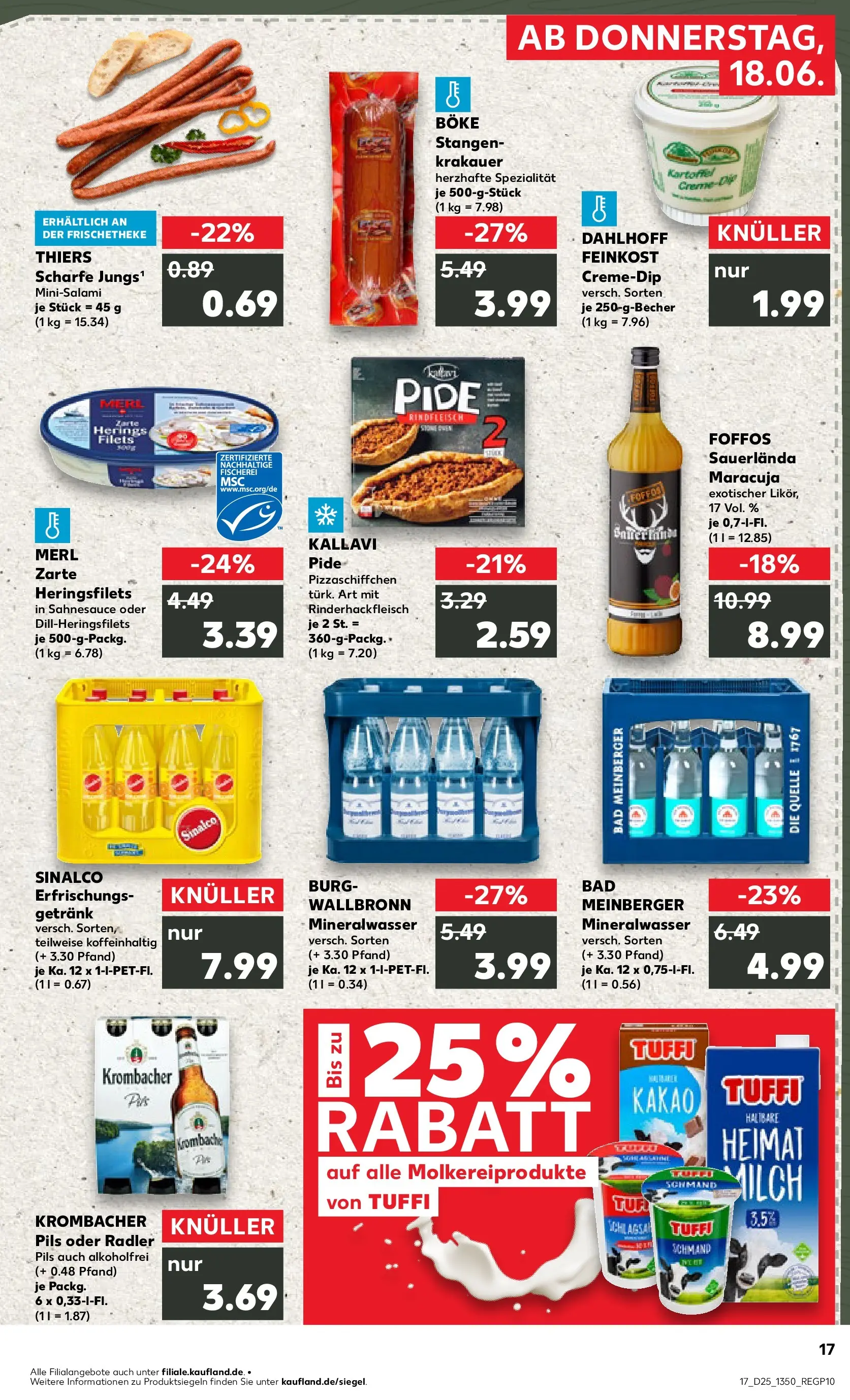 Prospekt Kaufland ab 14.06.2026 » Angebote Online zum Blättern | Seite: 22 | Produkte: Milch, Bad, Radler, Krombacher