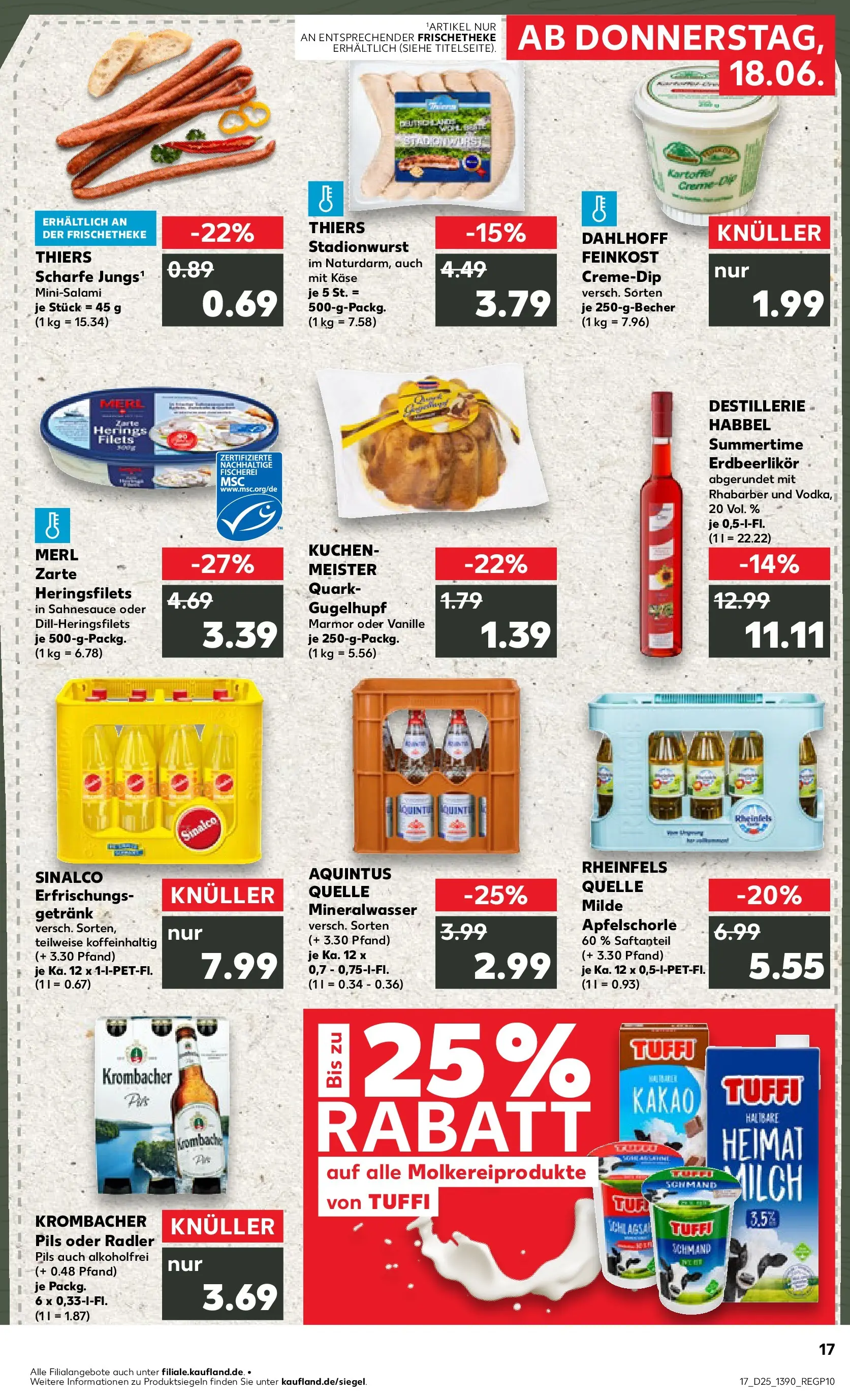 Prospekt Kaufland ab 14.06.2026 » Angebote Online zum Blättern | Seite: 26 | Produkte: Pils, Apple, Rhabarber, Rheinfels quelle