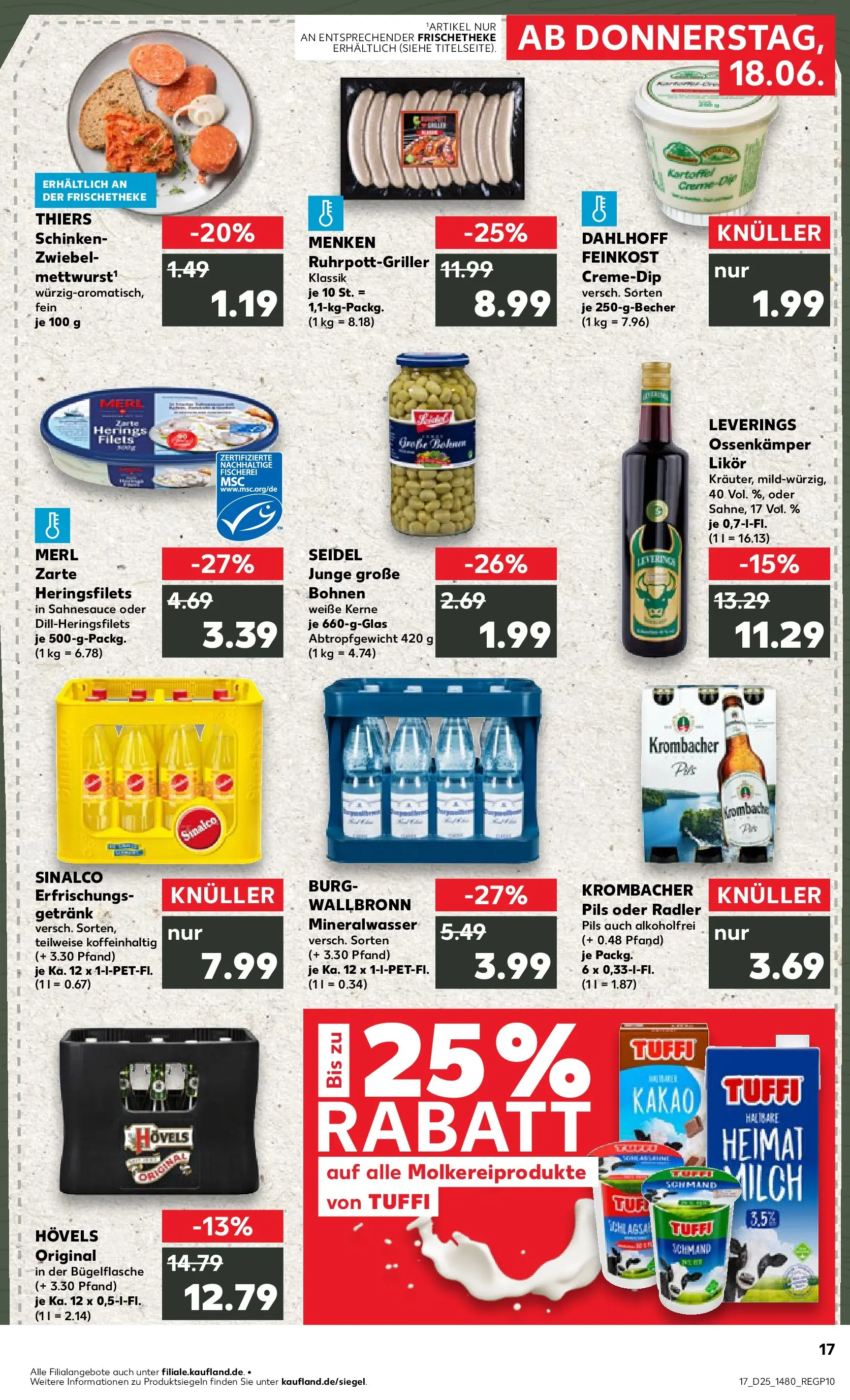 Prospekt Kaufland ab 14.06.2026 » Angebote Online zum Blättern | Seite: 26 | Produkte: Sinalco, Likör, Pils, Radler