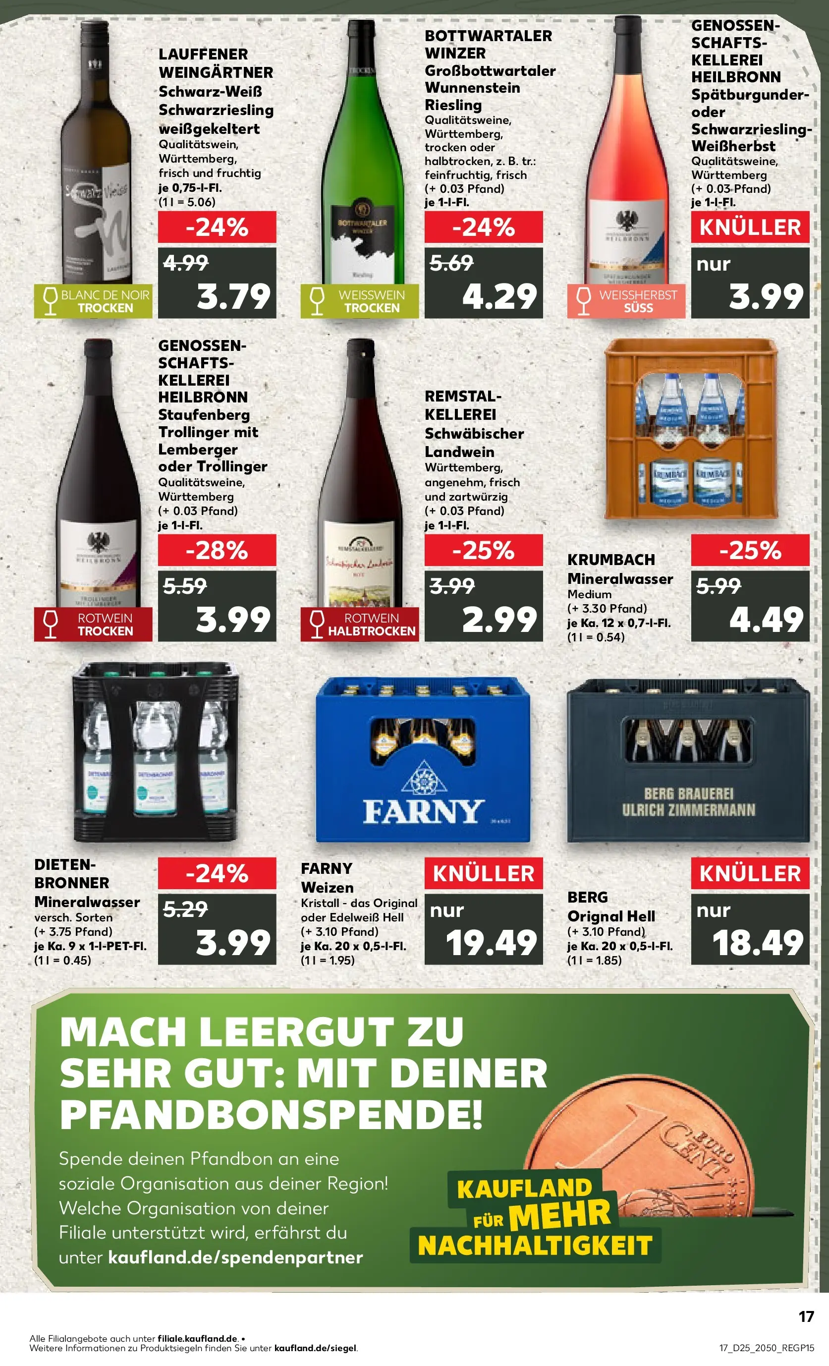 Prospekt Kaufland ab 14.06.2026 ยป Angebote und Werbung Online | Seite: 26 | Produkte: Weiรwein, Rotwein, Mineralwasser Prospekt Kaufland ab 14.06.2026 ยป Angebote Online zum Blรคttern | Seite: 26 | Produkte: Weiรwein, Rotwein, Mineralwasser