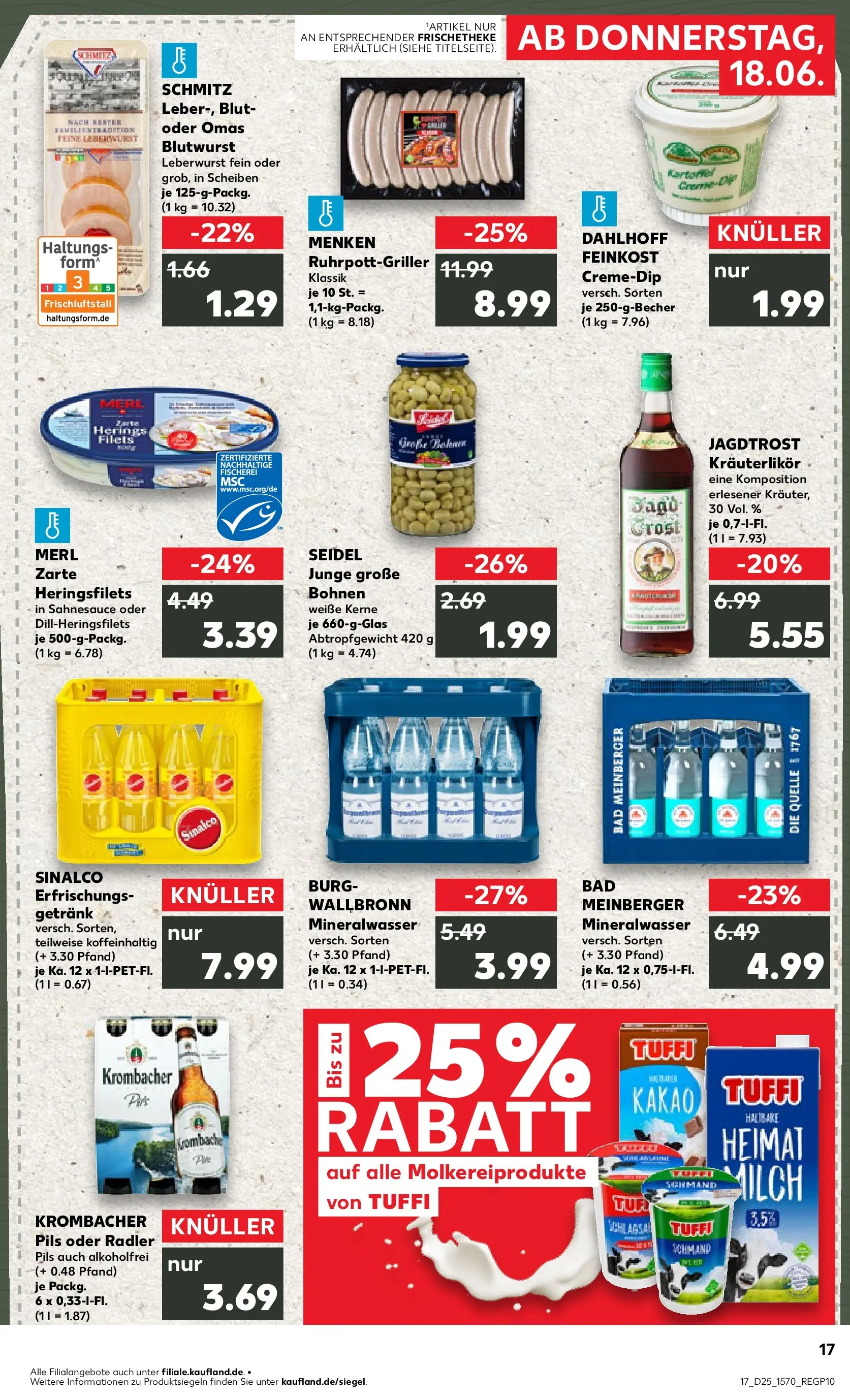 Prospekt Kaufland ab 14.06.2026 ยป Angebote und Werbung Online | Seite: 26 | Produkte: Milch, Mineralwasser, Radler, Krombacher Prospekt Kaufland ab 14.06.2026 ยป Angebote Online zum Blรคttern | Seite: 26 | Produkte: Milch, Mineralwasser, Radler, Krombacher