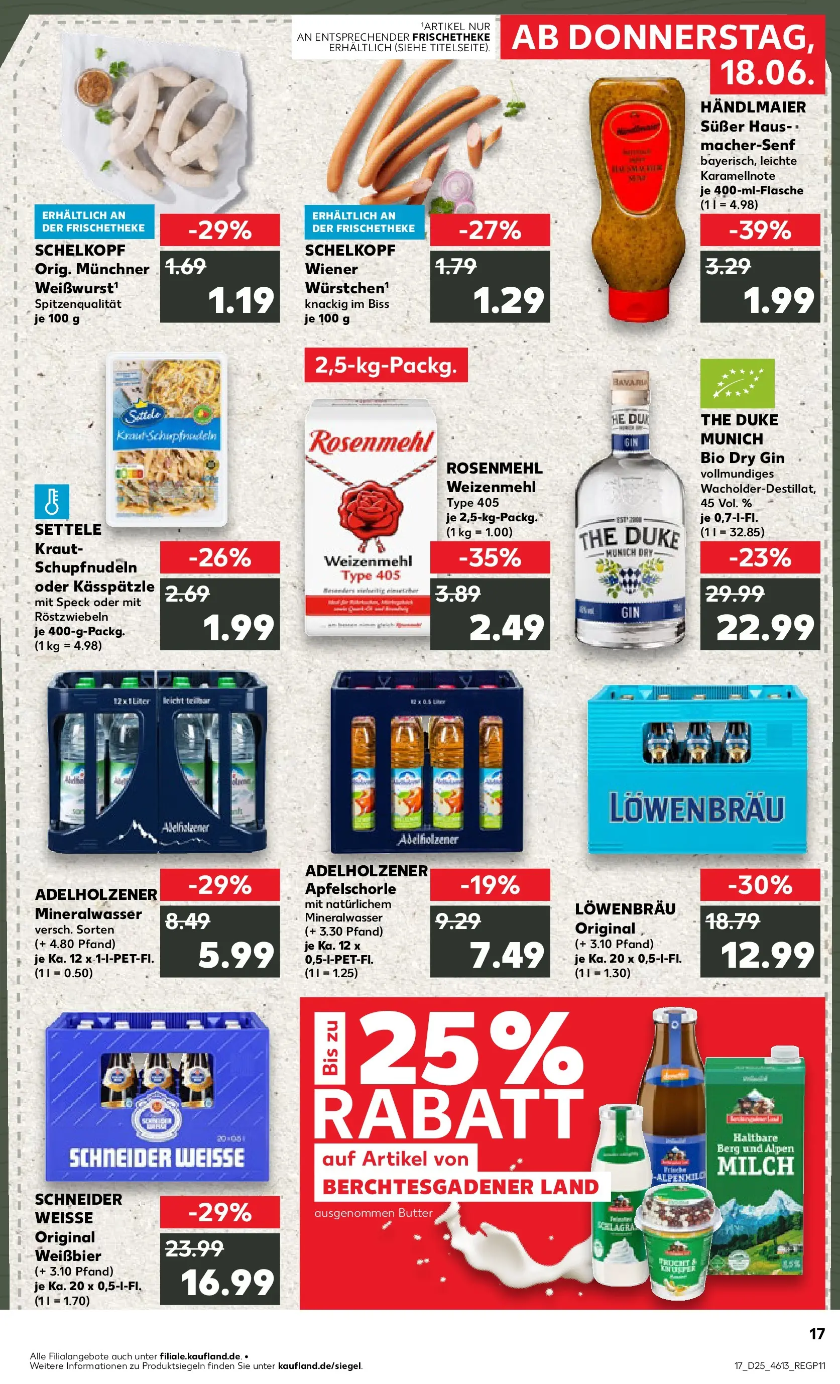 Prospekt Kaufland ab 14.06.2026 ยป Angebote und Werbung Online | Seite: 26 | Produkte: Adelholzener, Mineralwasser, Kraut, Gin Prospekt Kaufland ab 14.06.2026 ยป Angebote Online zum Blรคttern | Seite: 26 | Produkte: Adelholzener, Mineralwasser, Kraut, Gin
