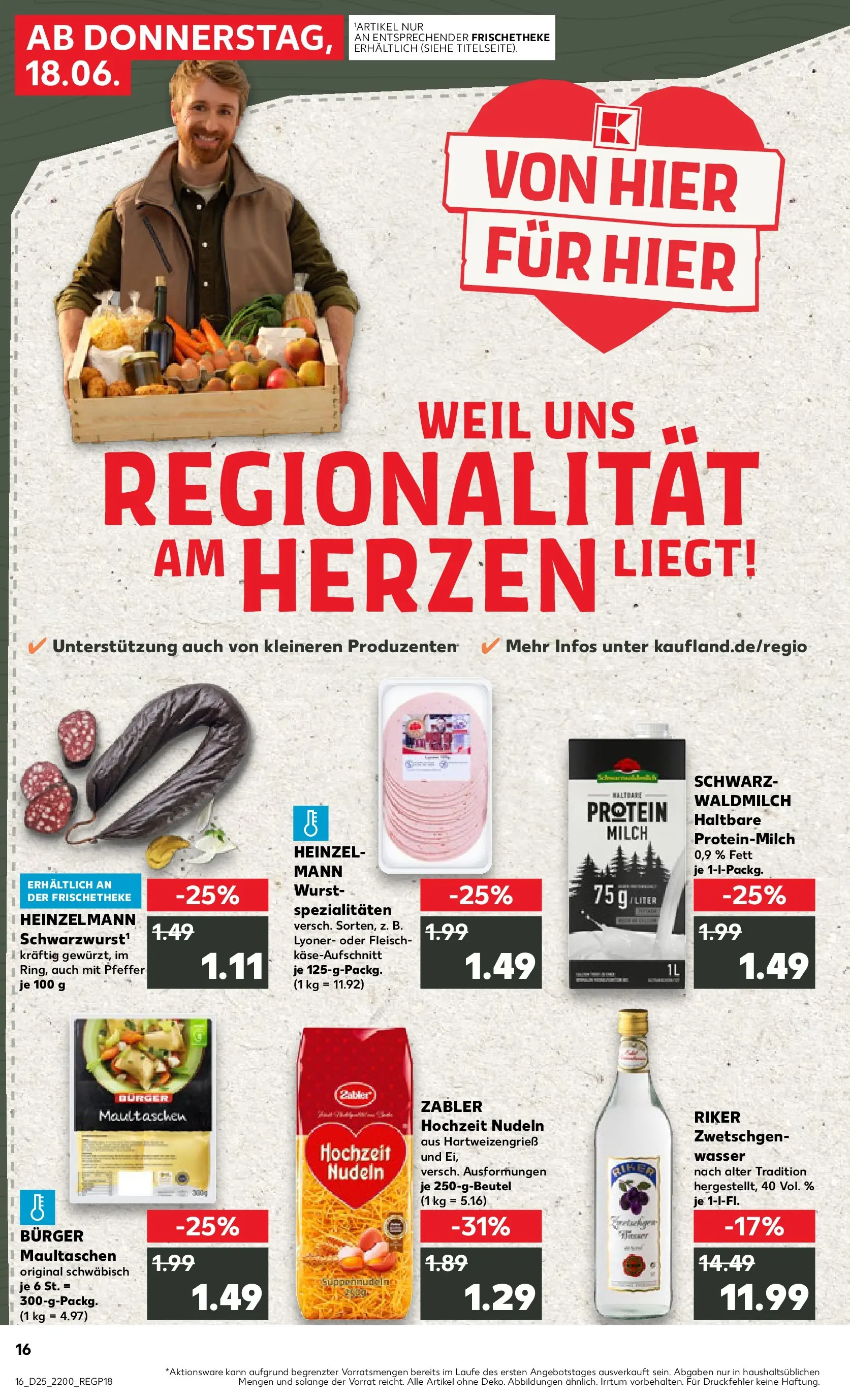 Prospekt Kaufland ab 14.06.2026 » Angebote Online zum Blättern | Seite: 21 | Produkte: Burger, Pfeffer, Nudeln, Fleisch