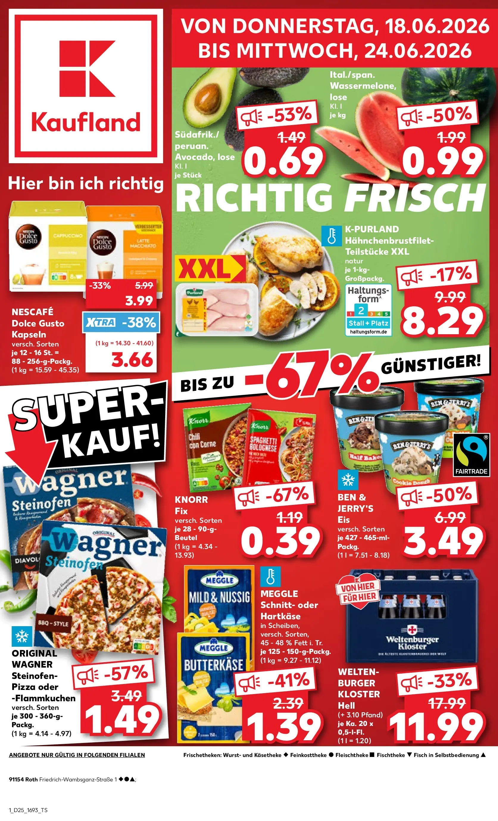 Prospekt Kaufland ab 14.06.2026 » Angebote Online zum Blättern | Seite: 10 | Produkte: Knorr fix, Burger, Ben & Jerry's, Chili