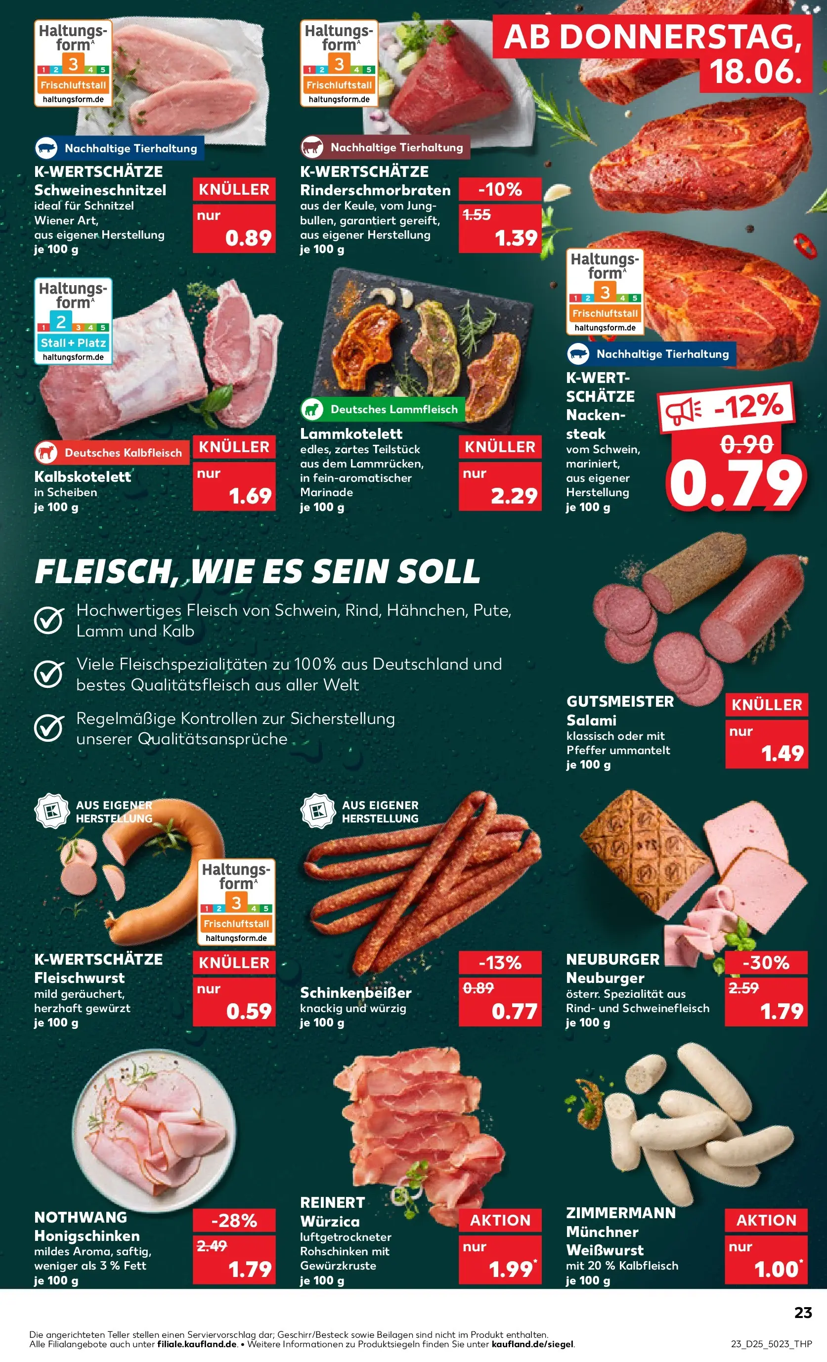 Prospekt Kaufland ab 14.06.2026 » Angebote Online zum Blättern | Seite: 32 | Produkte: Schnitzel, Pfeffer, Schweinefleisch, Fleisch