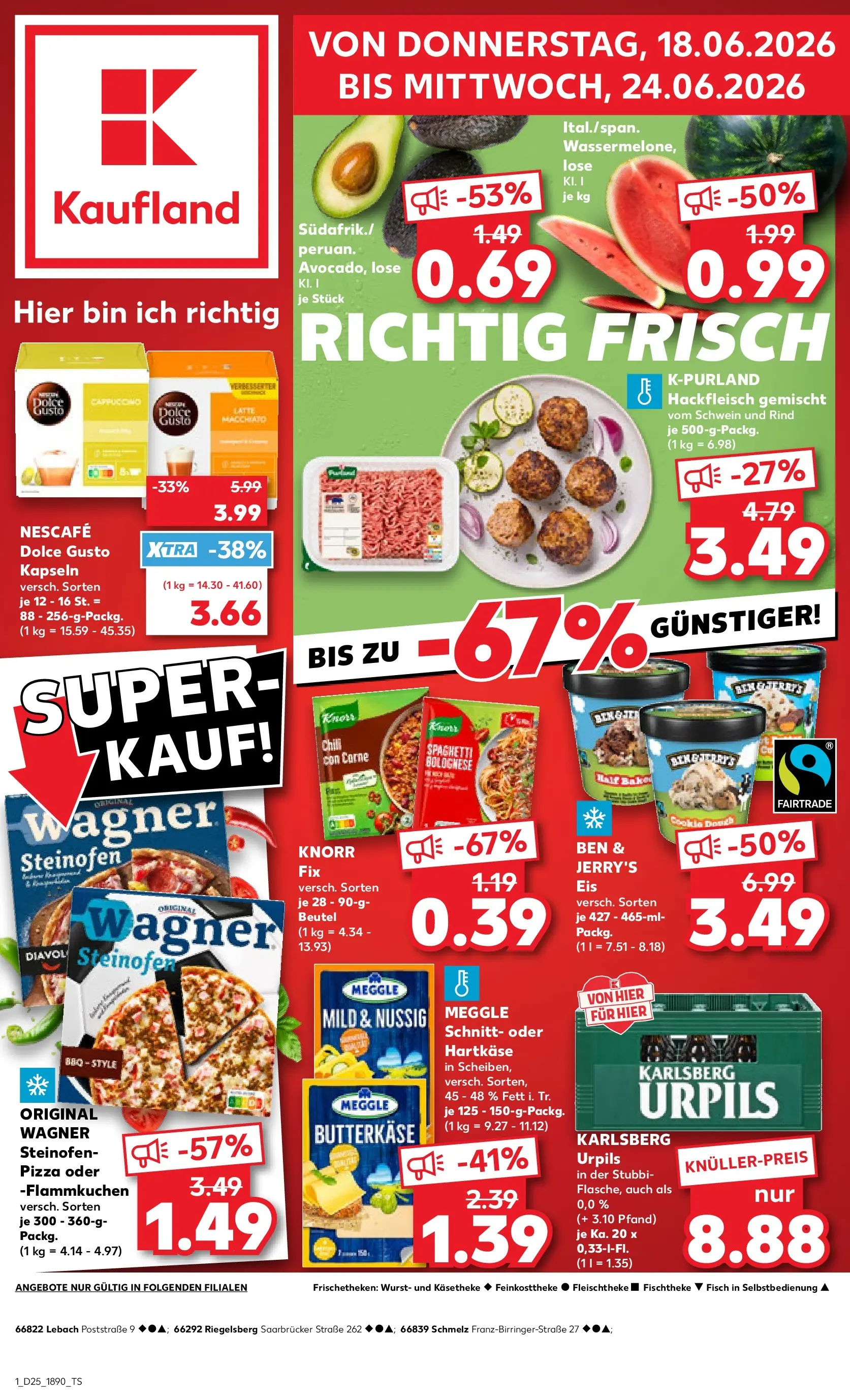 Prospekt Kaufland ab 14.06.2026 ยป Angebote und Werbung Online | Seite: 10 | Produkte: Nescafe, Butter, Fisch, Meggle butter Prospekt Kaufland ab 14.06.2026 ยป Angebote Online zum Blรคttern | Seite: 10 | Produkte: Nescafe, Butter, Fisch, Meggle butter