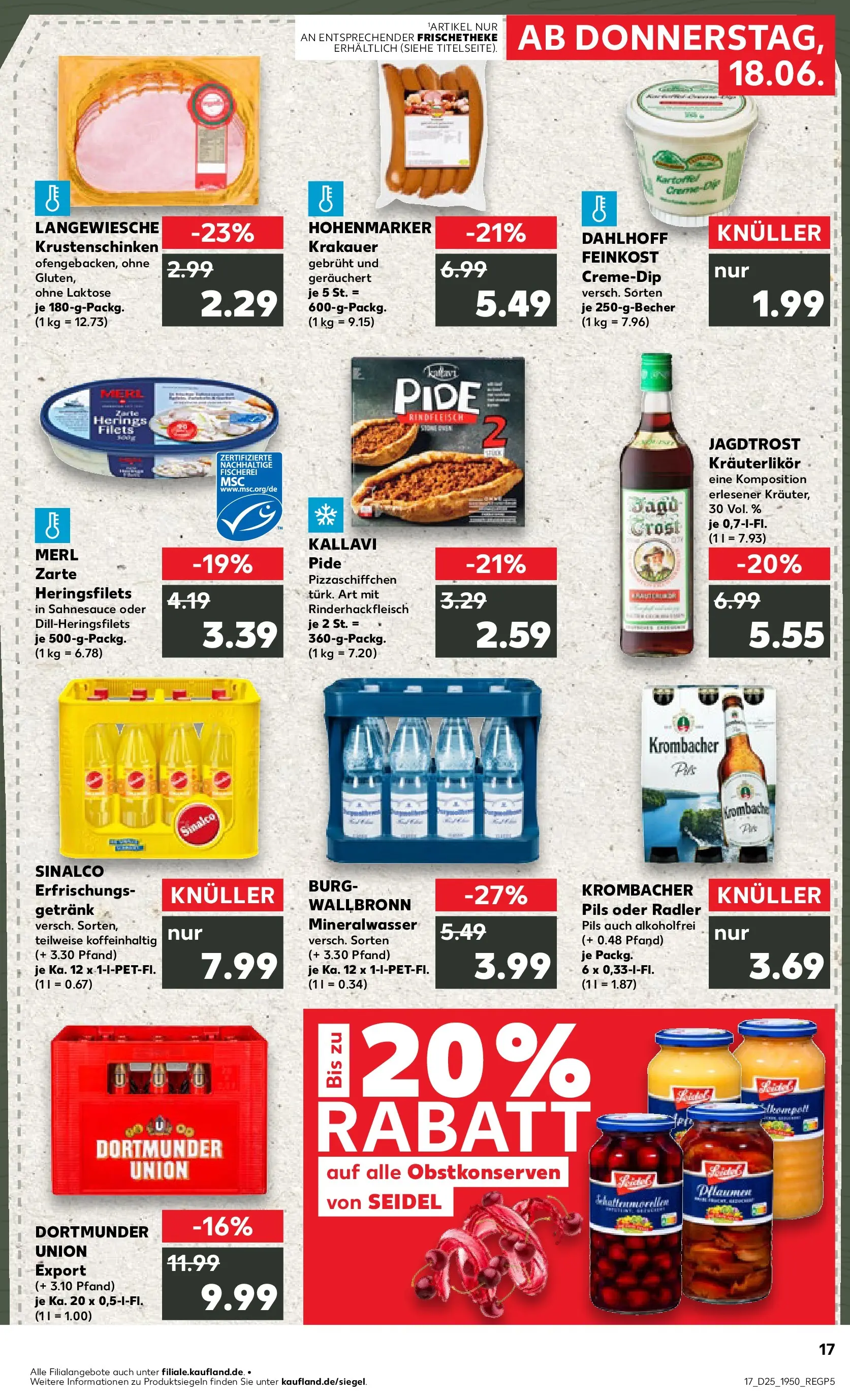 Prospekt Kaufland ab 18.06.2026 » Angebote Online zum Blättern | Seite: 17