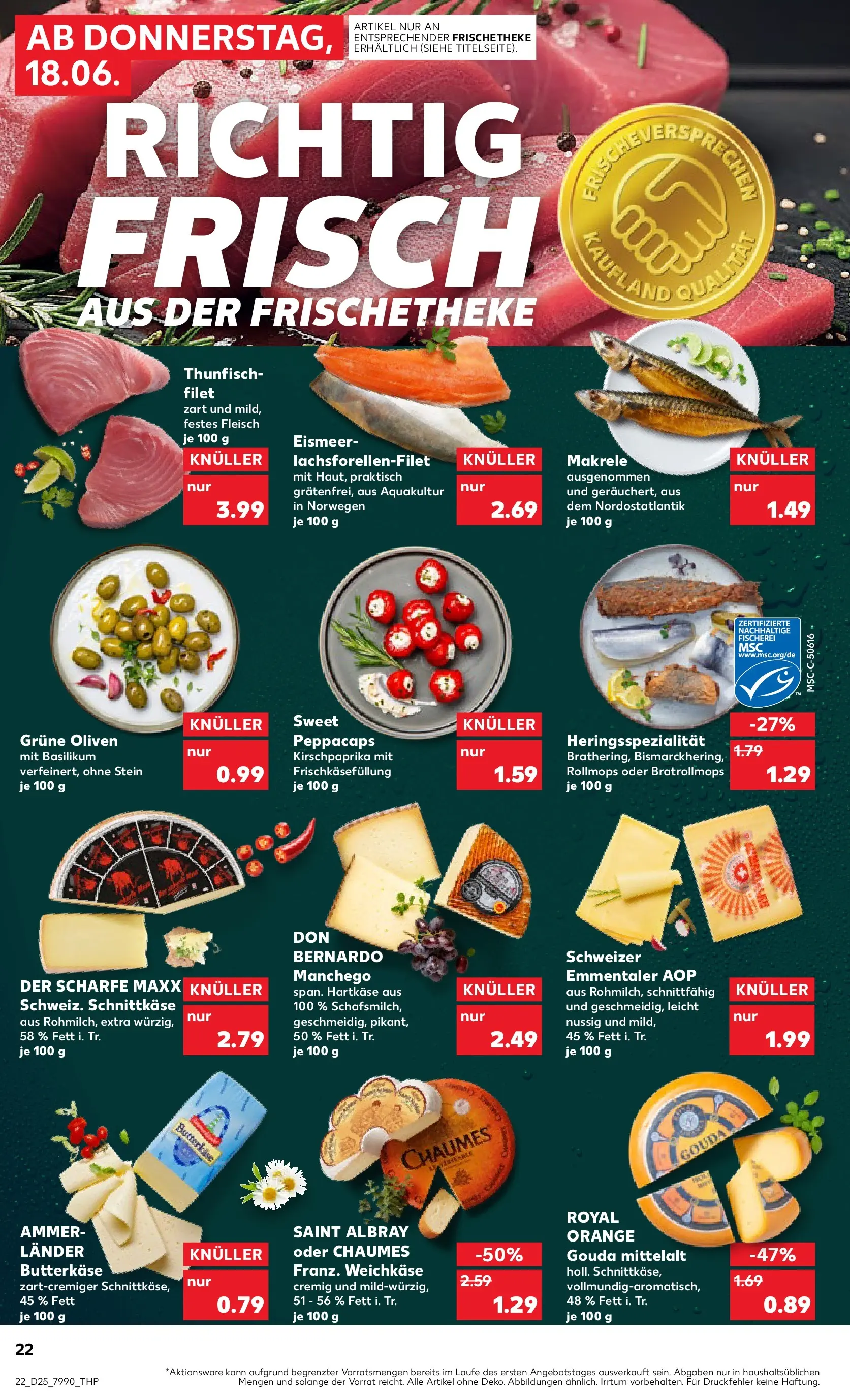 Prospekt Kaufland ab 14.06.2026 » Angebote Online zum Blättern | Seite: 31 | Produkte: Thunfisch, Gouda, Fleisch